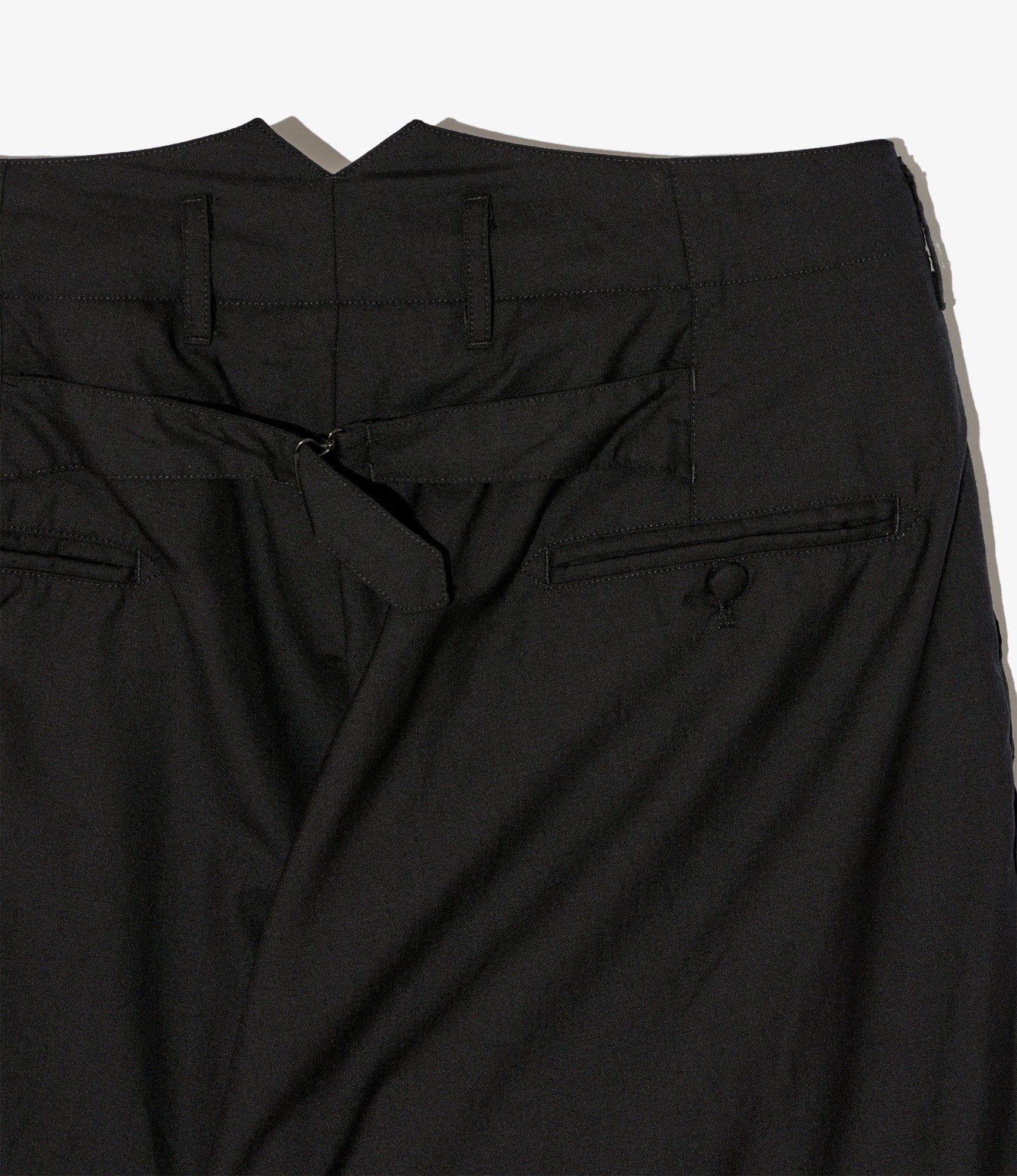 WP 3/4 Pant - Black Tropical Wool
