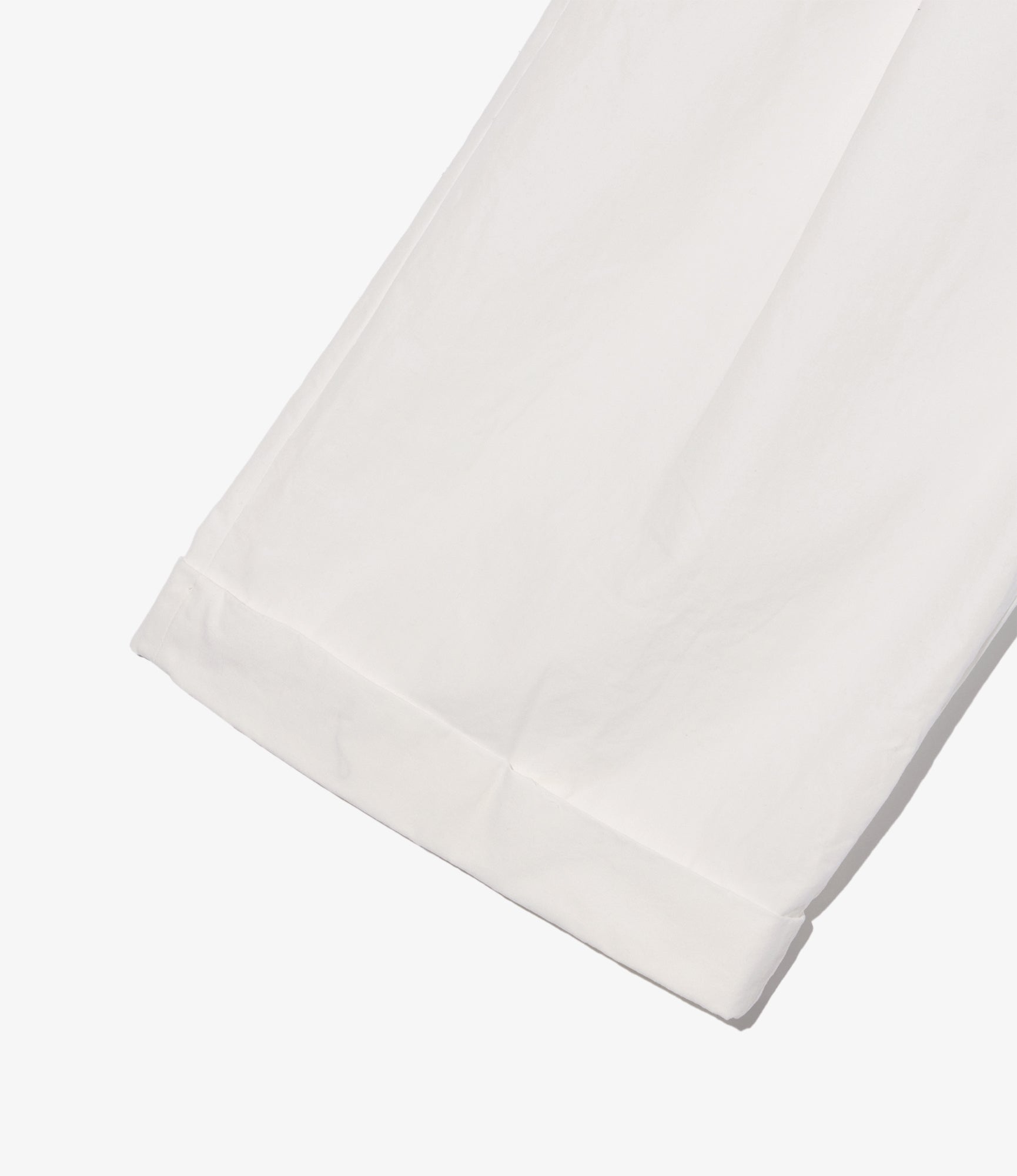 WP 3/4 Pant - White Cotton Heavy Poplin
