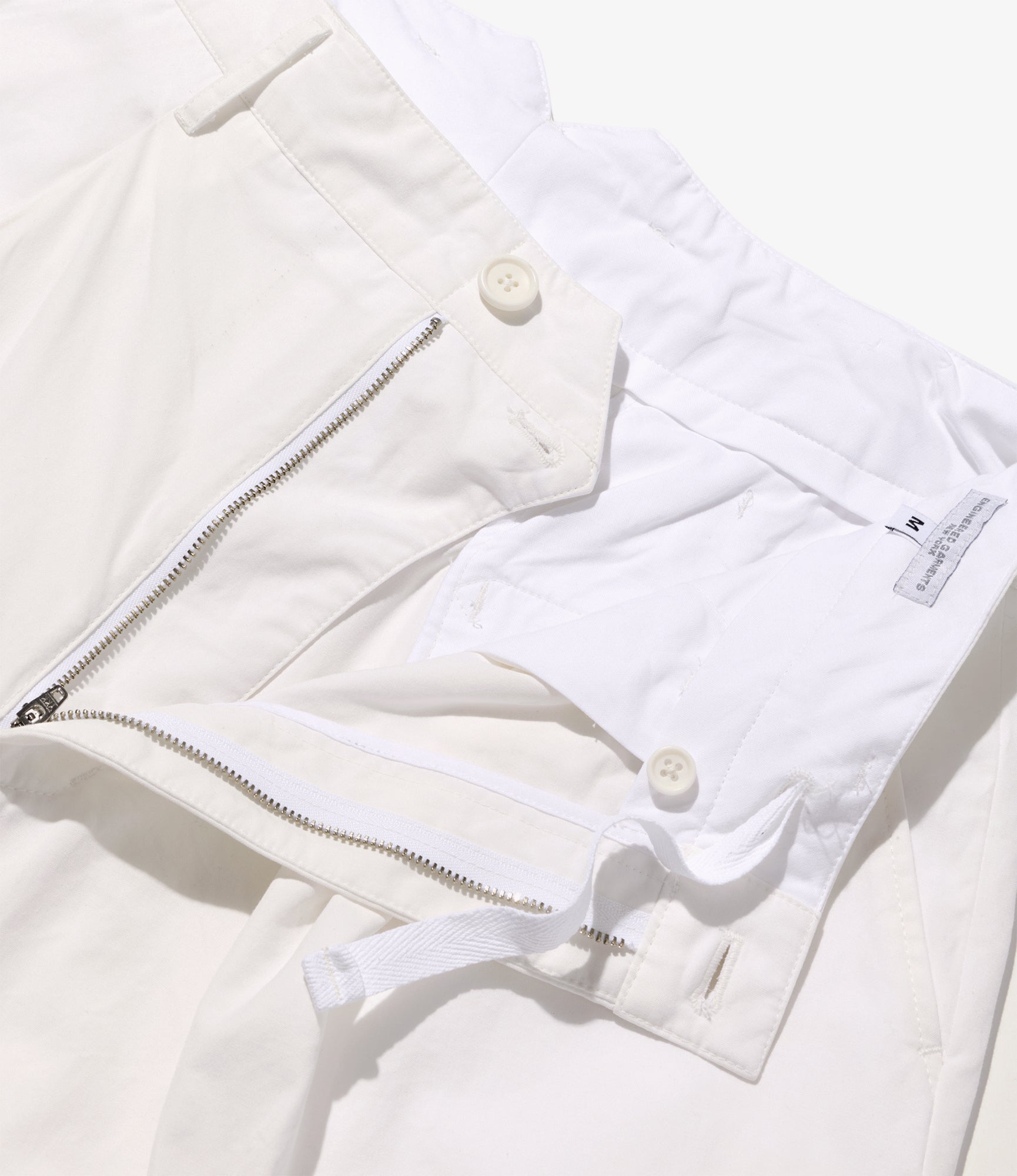 WP 3/4 Pant - White Cotton Heavy Poplin