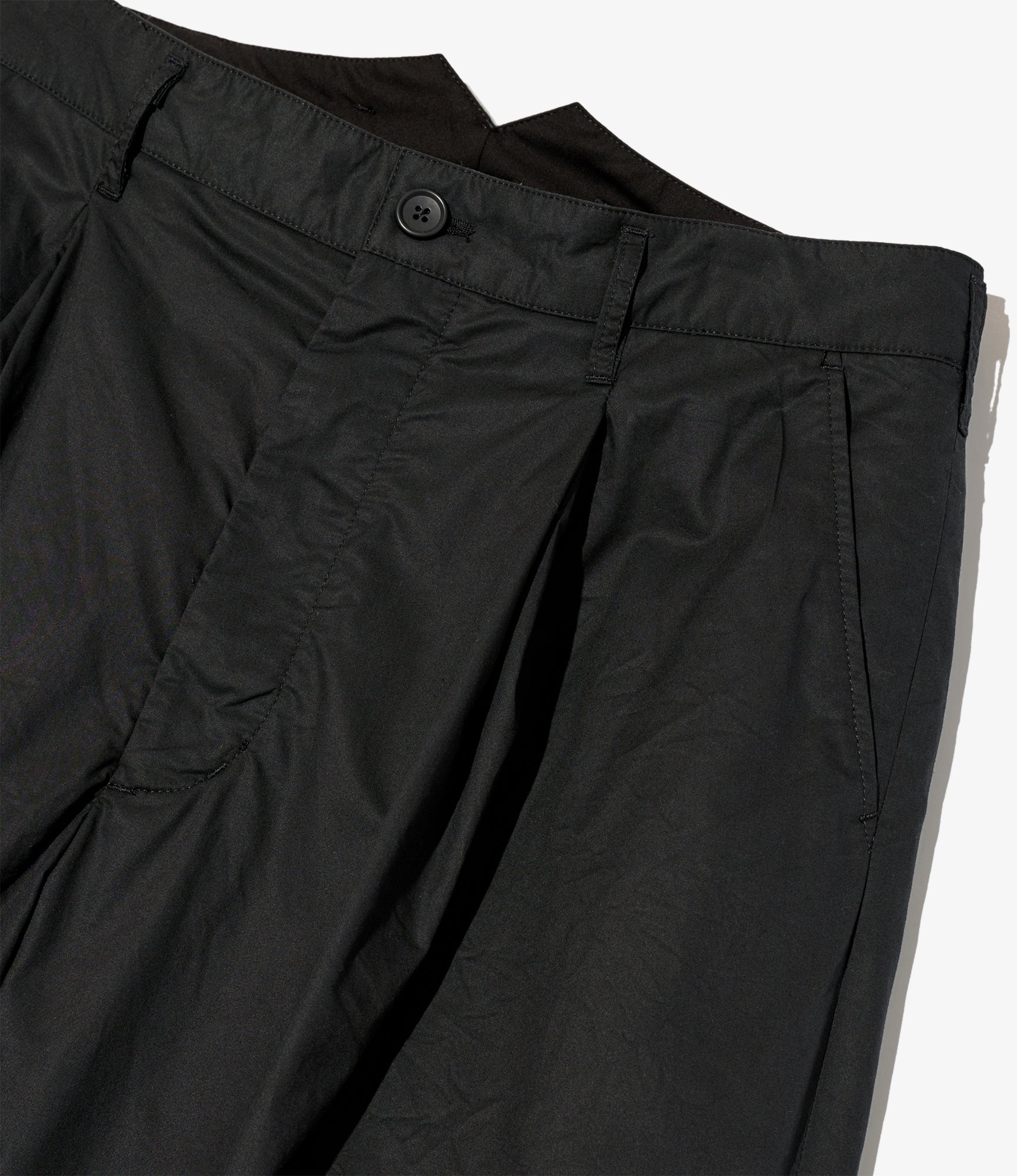 WP 3/4 Pant - Black Cotton High Count Twill