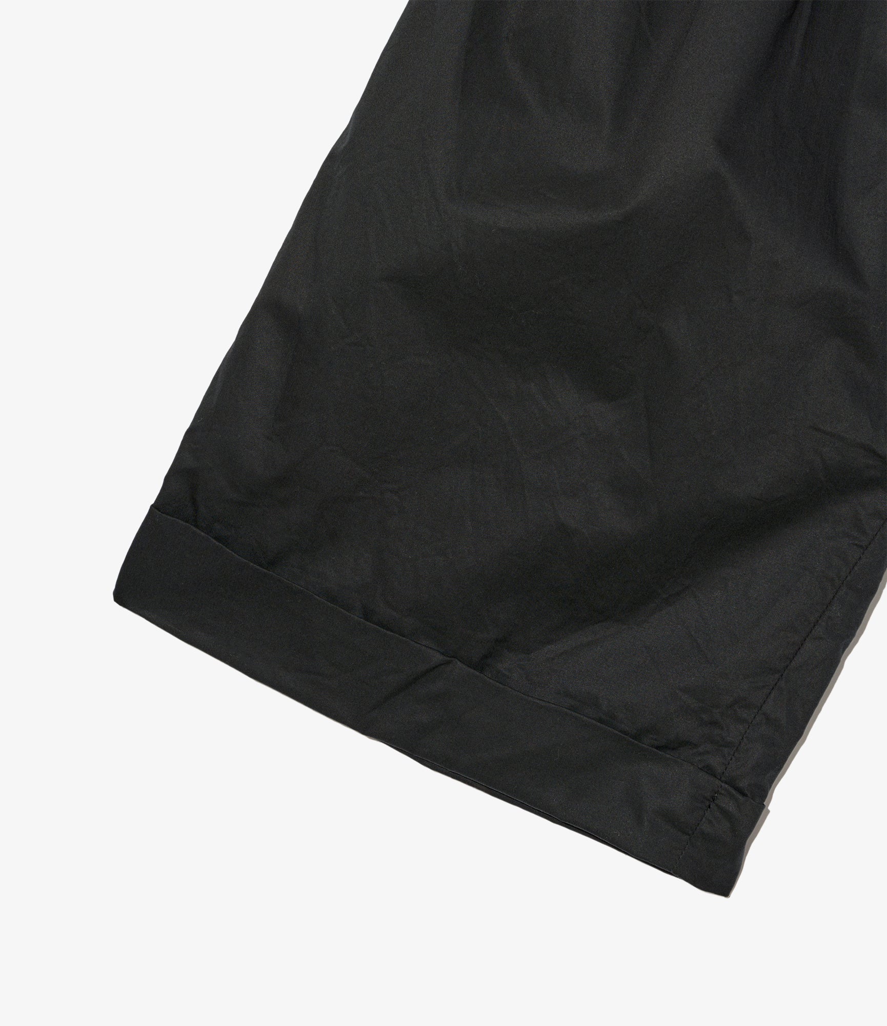 WP 3/4 Pant - Black Cotton High Count Twill