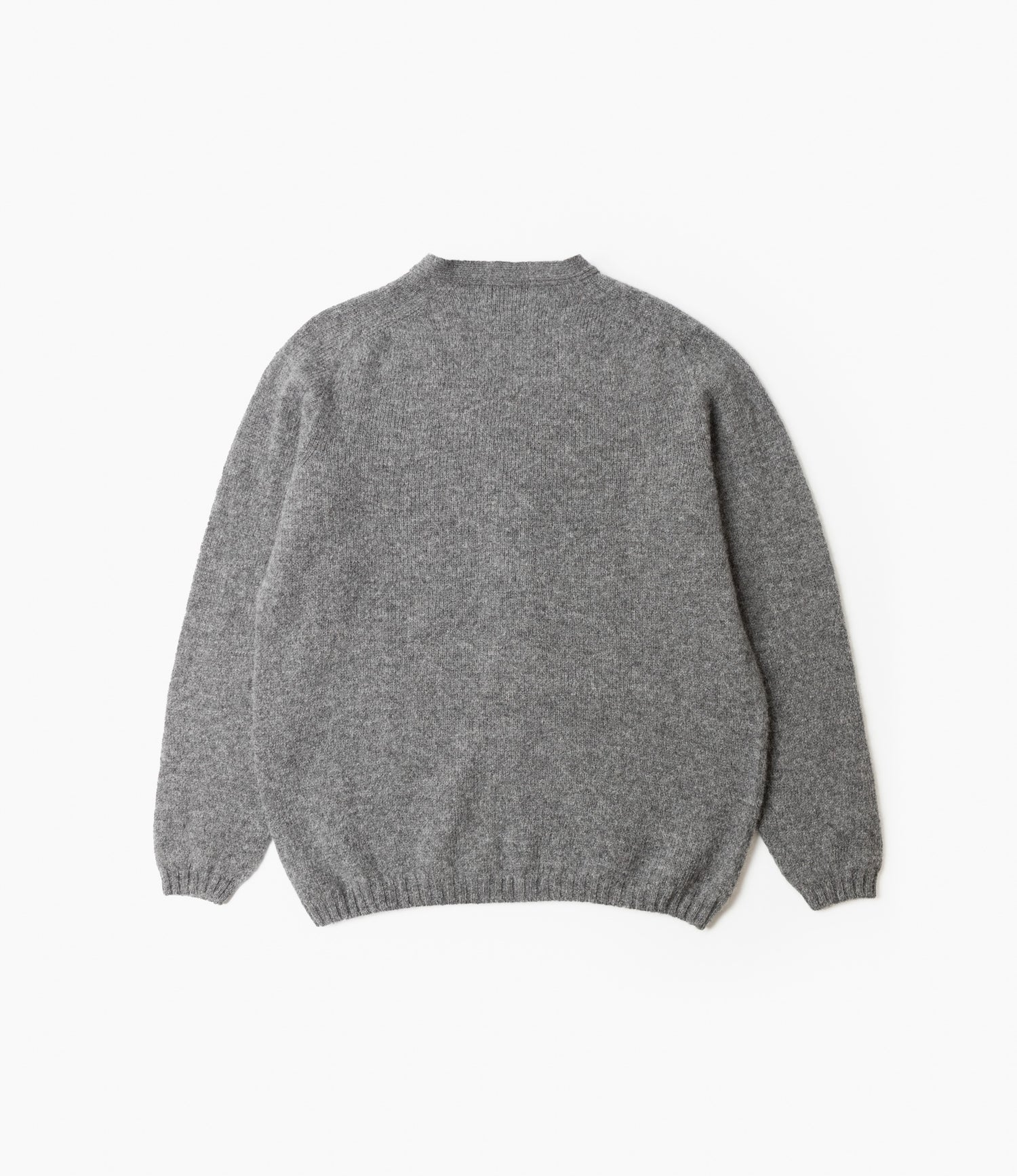 Fisherman Cardigan - Basalt - Shetland Wool