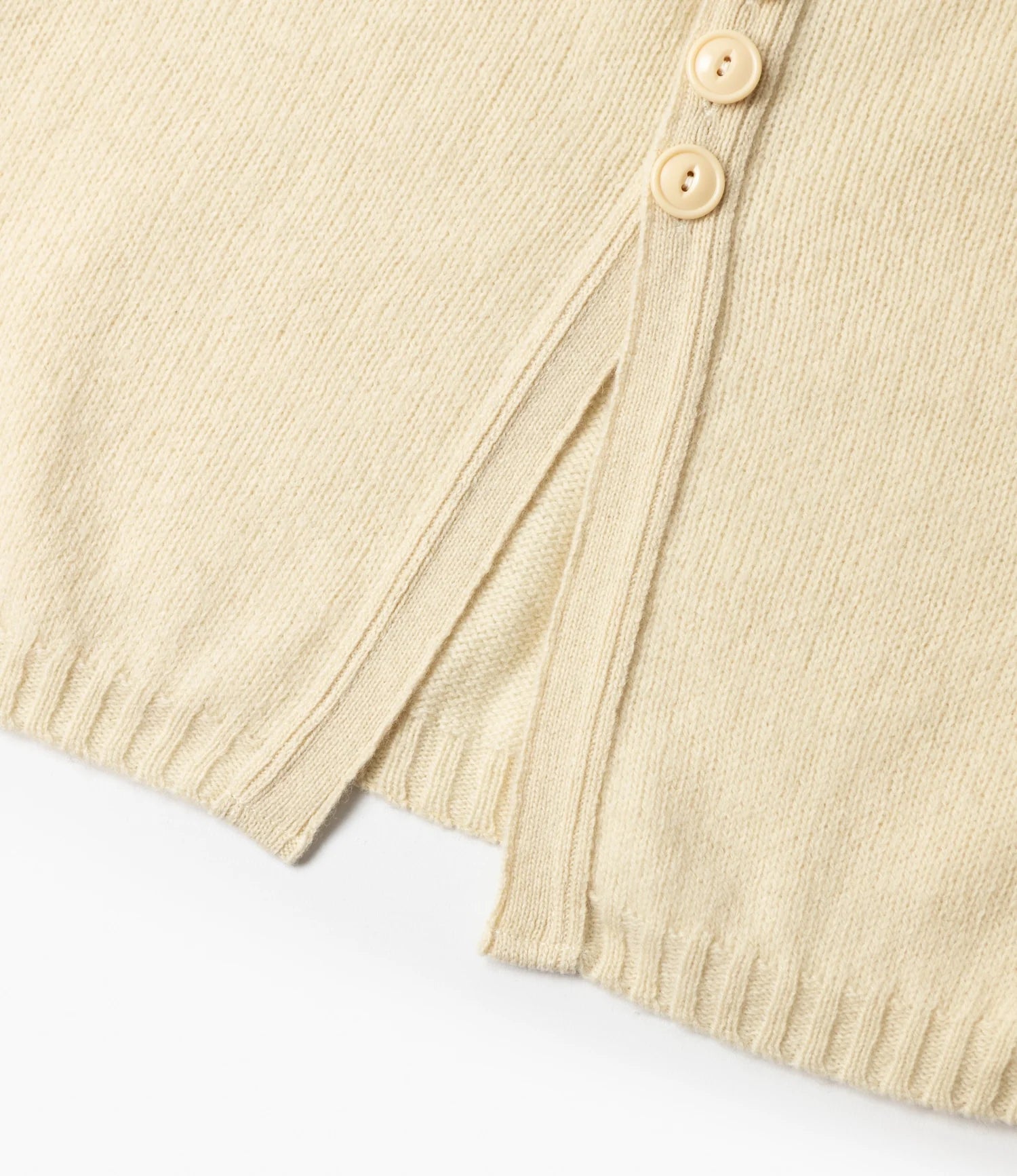 Fisherman Cardigan - Cream - Shetland Wool