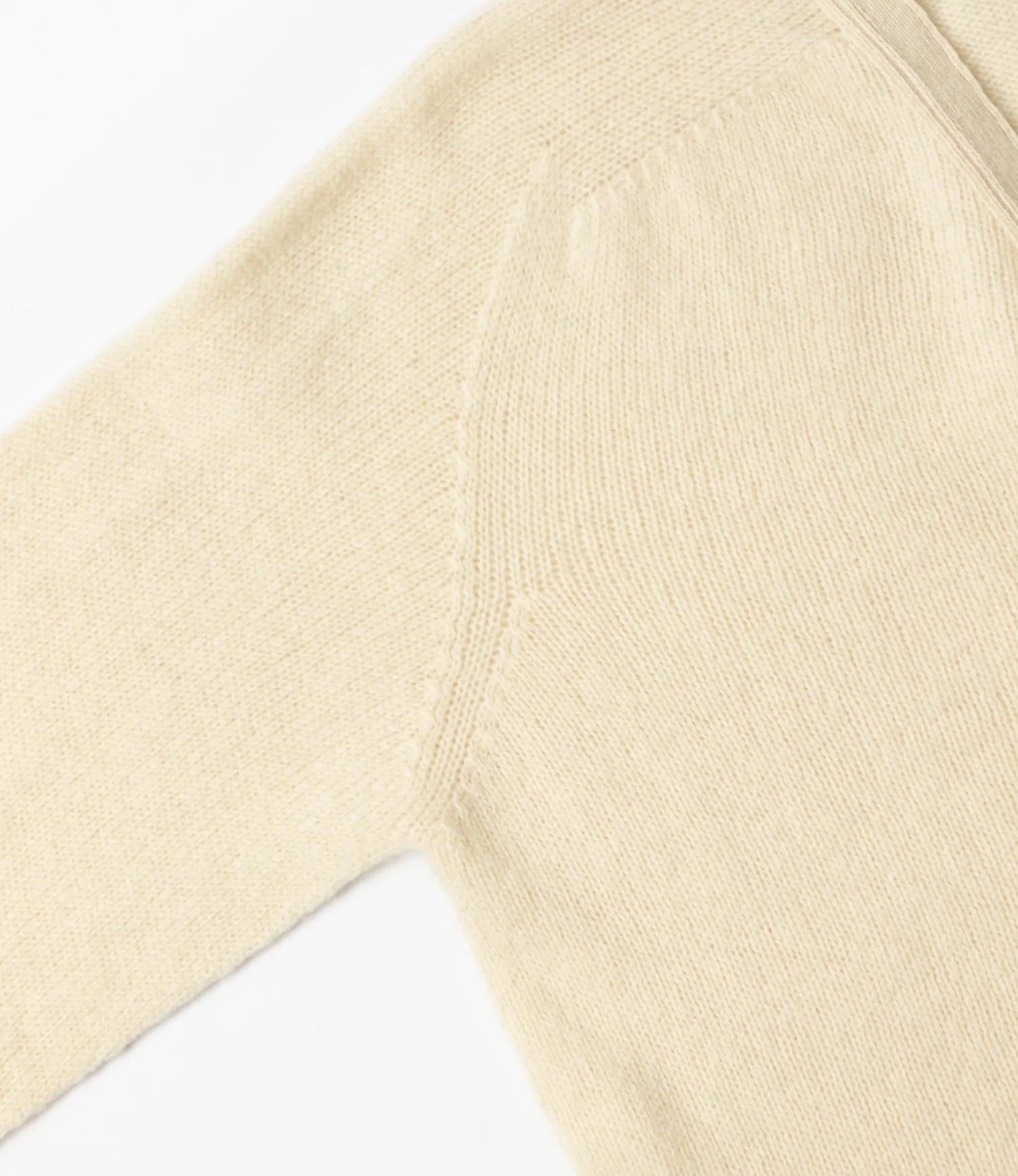 Fisherman Cardigan - Cream - Shetland Wool