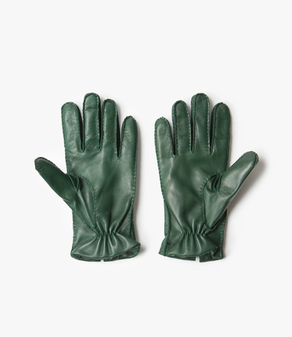 QR Lambskin Glove – Green | Nepenthes America