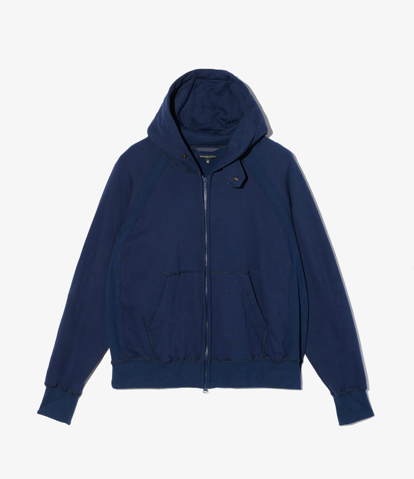 Zip Up Hoodie -Navy 12oz Cotton Fleece