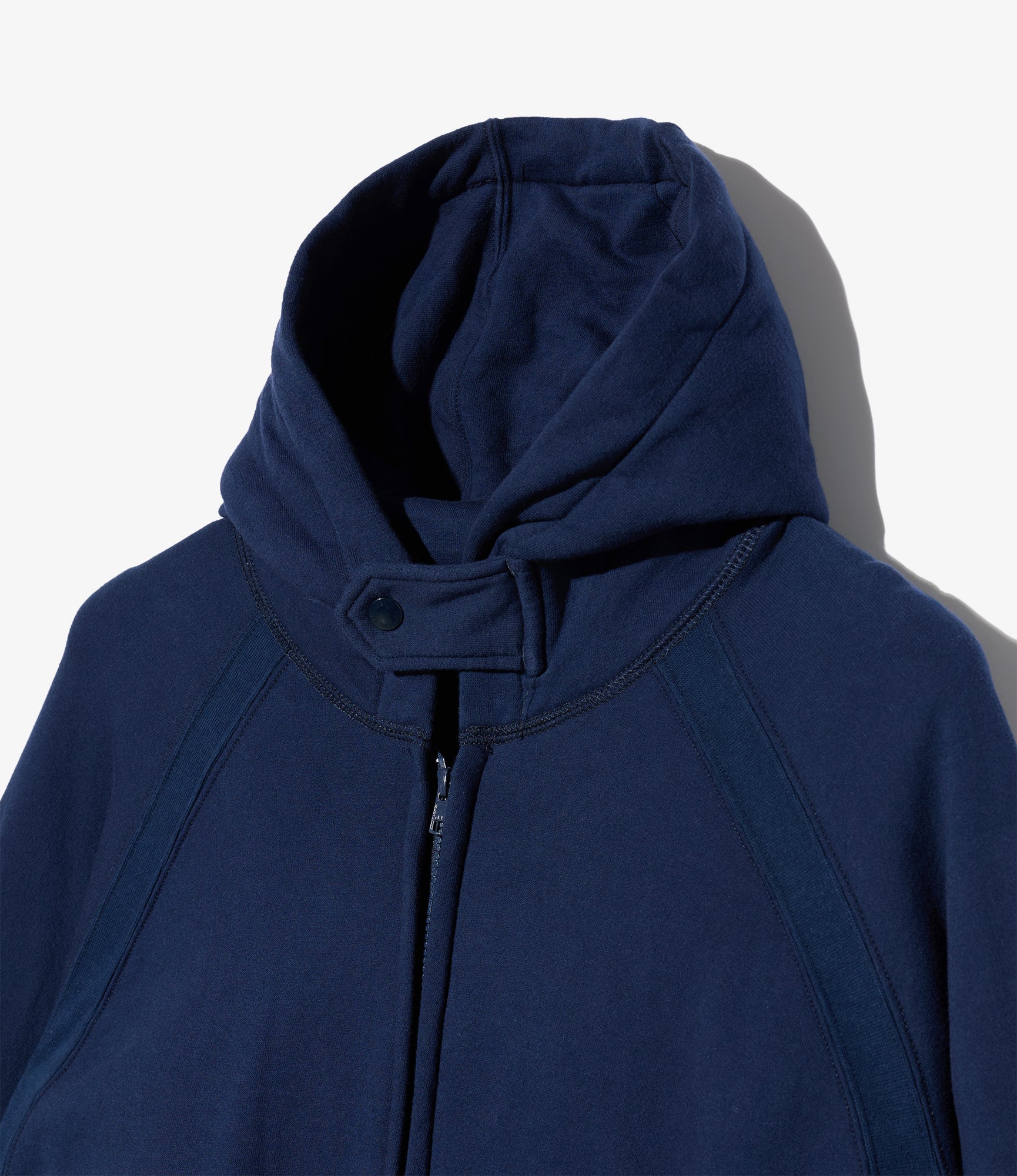 Zip Up Hoodie -Navy 12oz Cotton Fleece