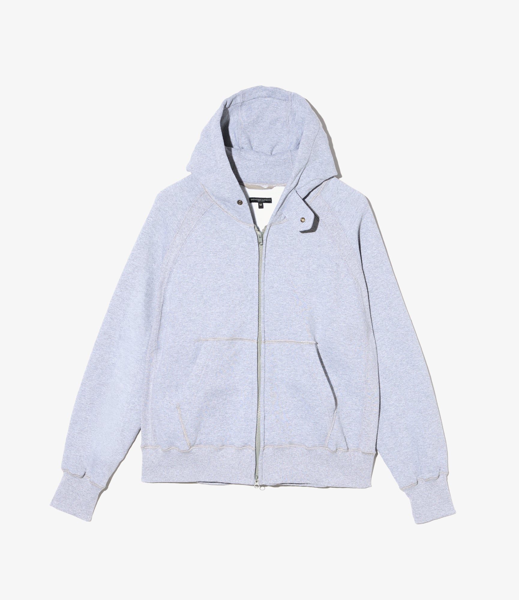 Zip Up Hoodie - H. Grey 12oz CP Fleece