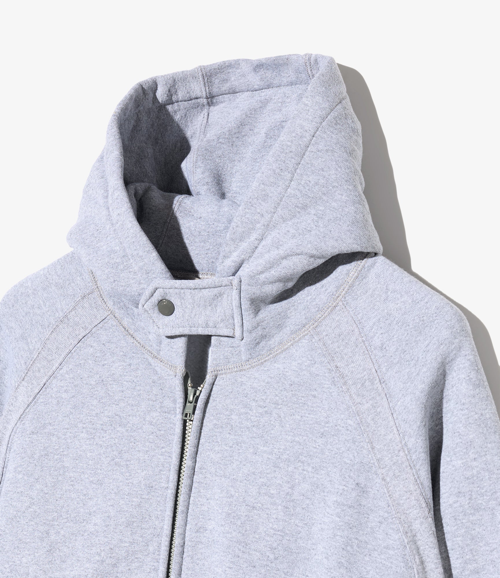 Zip Up Hoodie - H. Grey 12oz CP Fleece