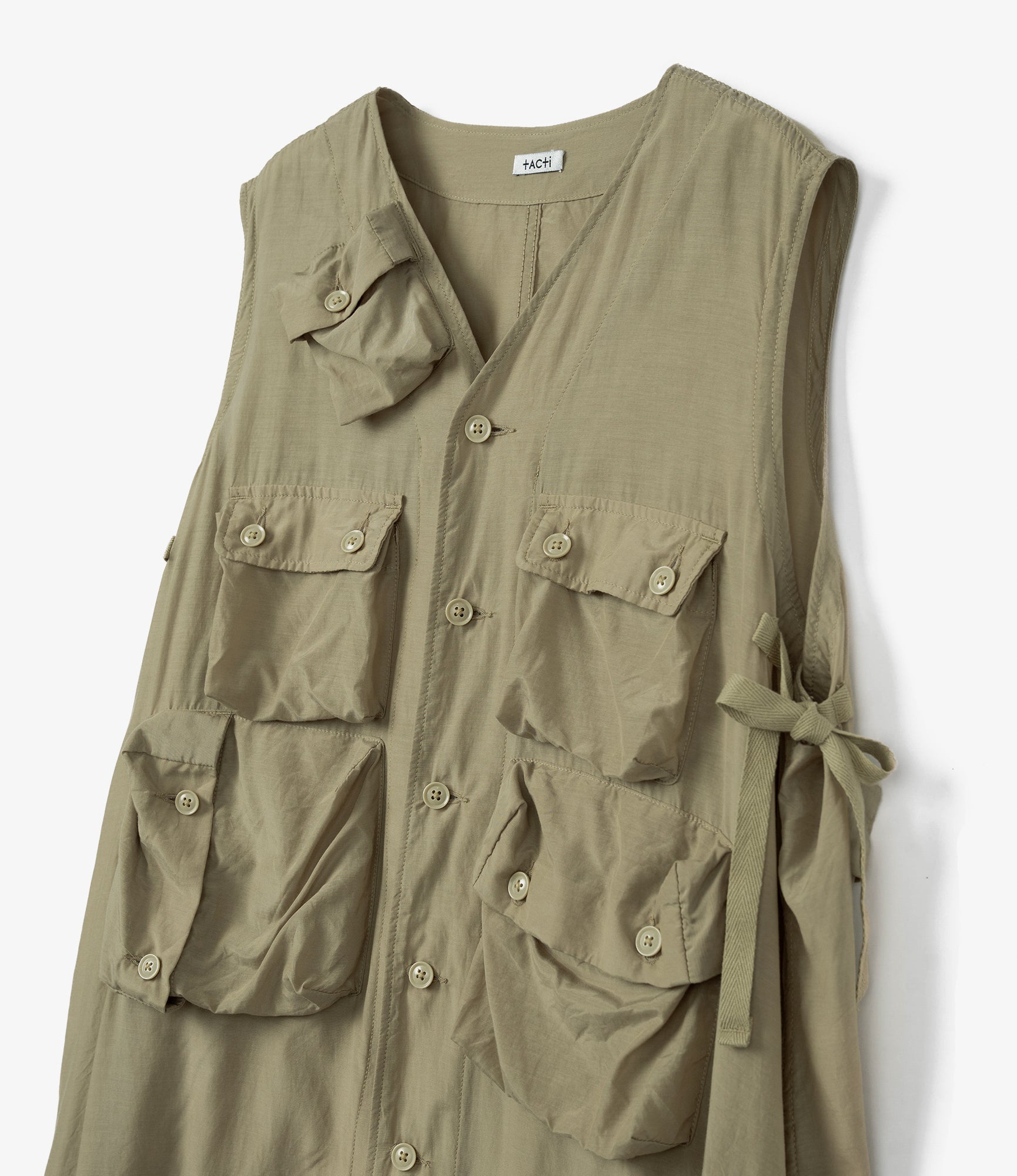 Women's C-1 Dress - Khaki Sheer Cupro