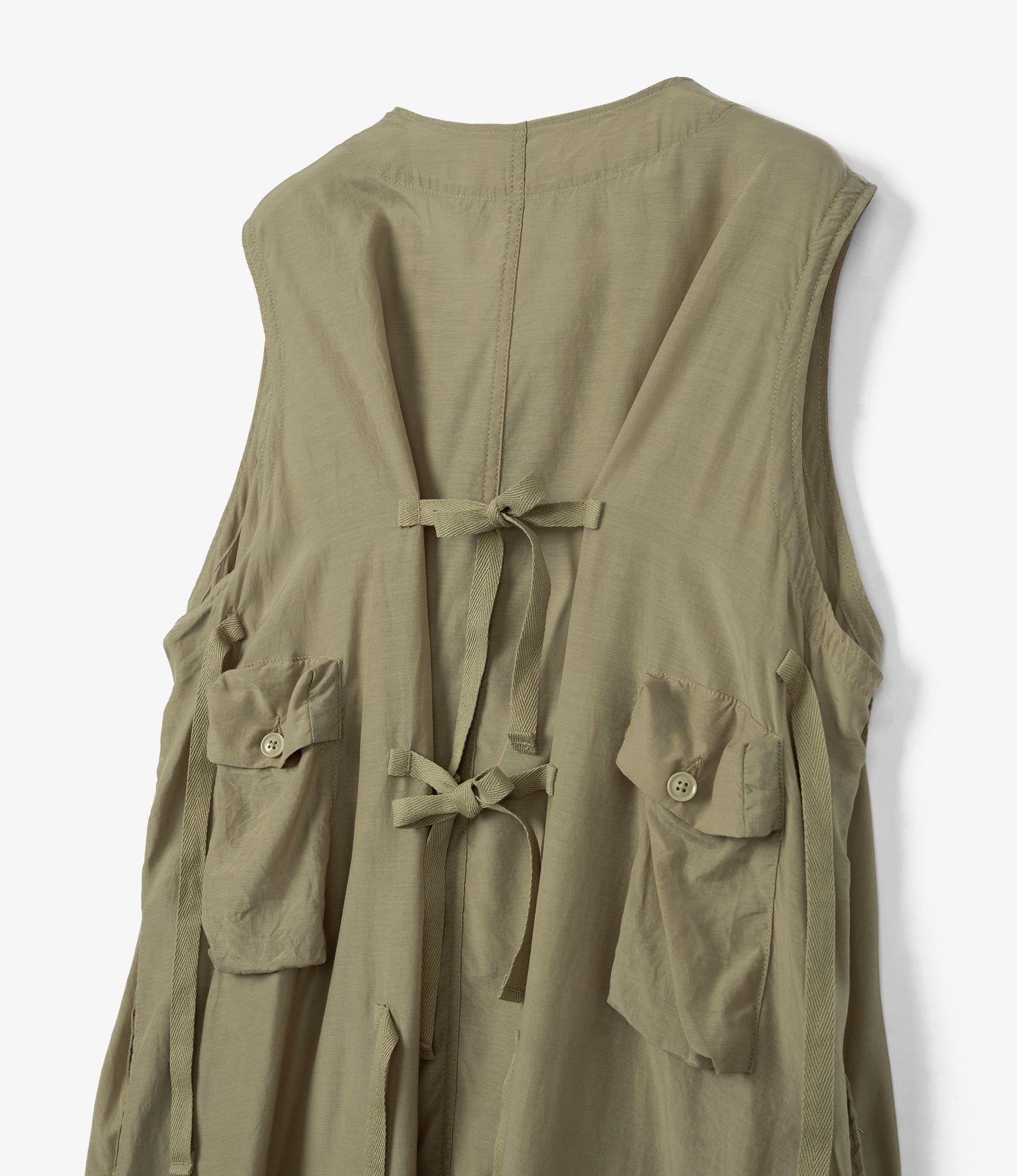 Women's C-1 Dress - Khaki Sheer Cupro