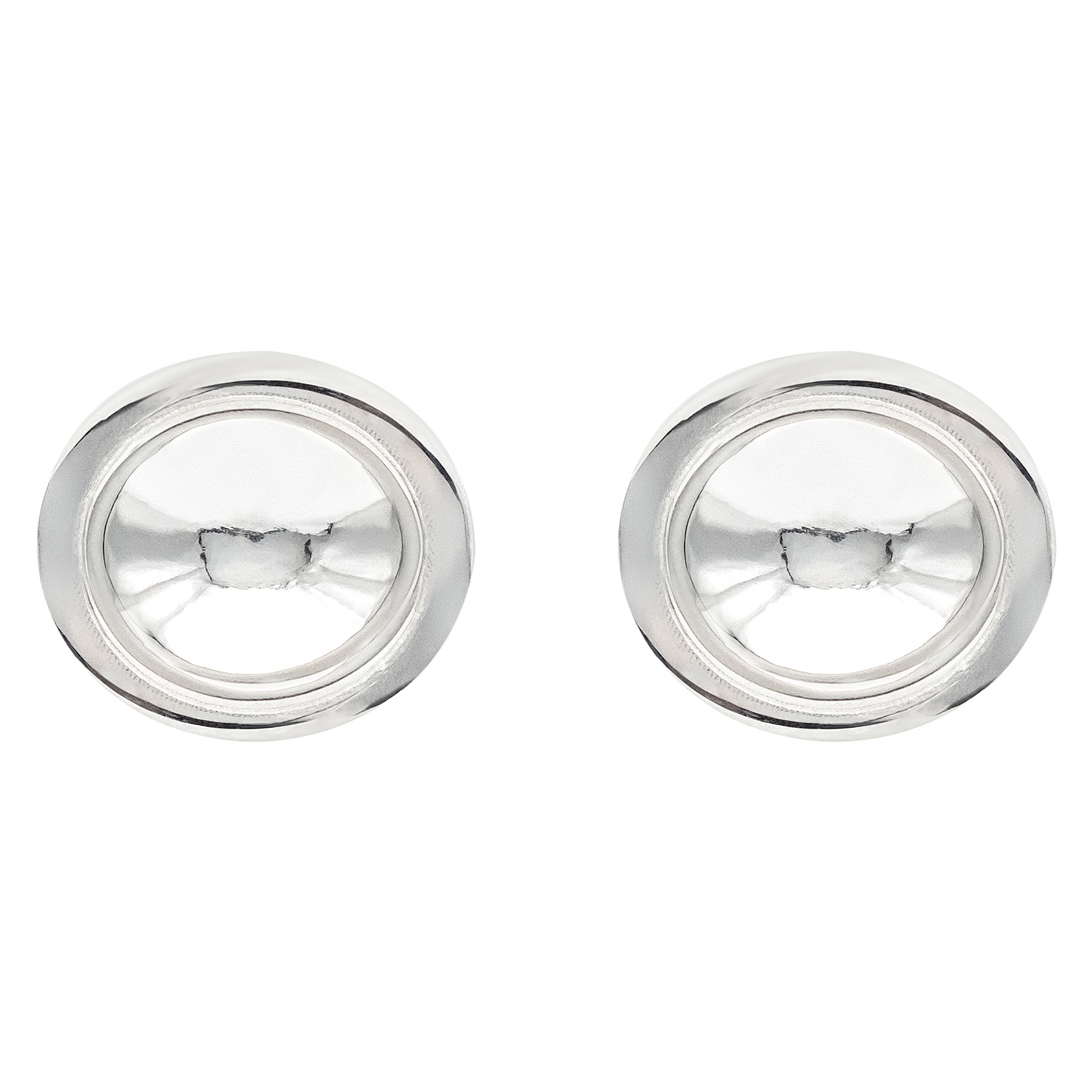 Dish Earrings in sterling silver, handcrafted earrings by TOLEDO Los Angeles
