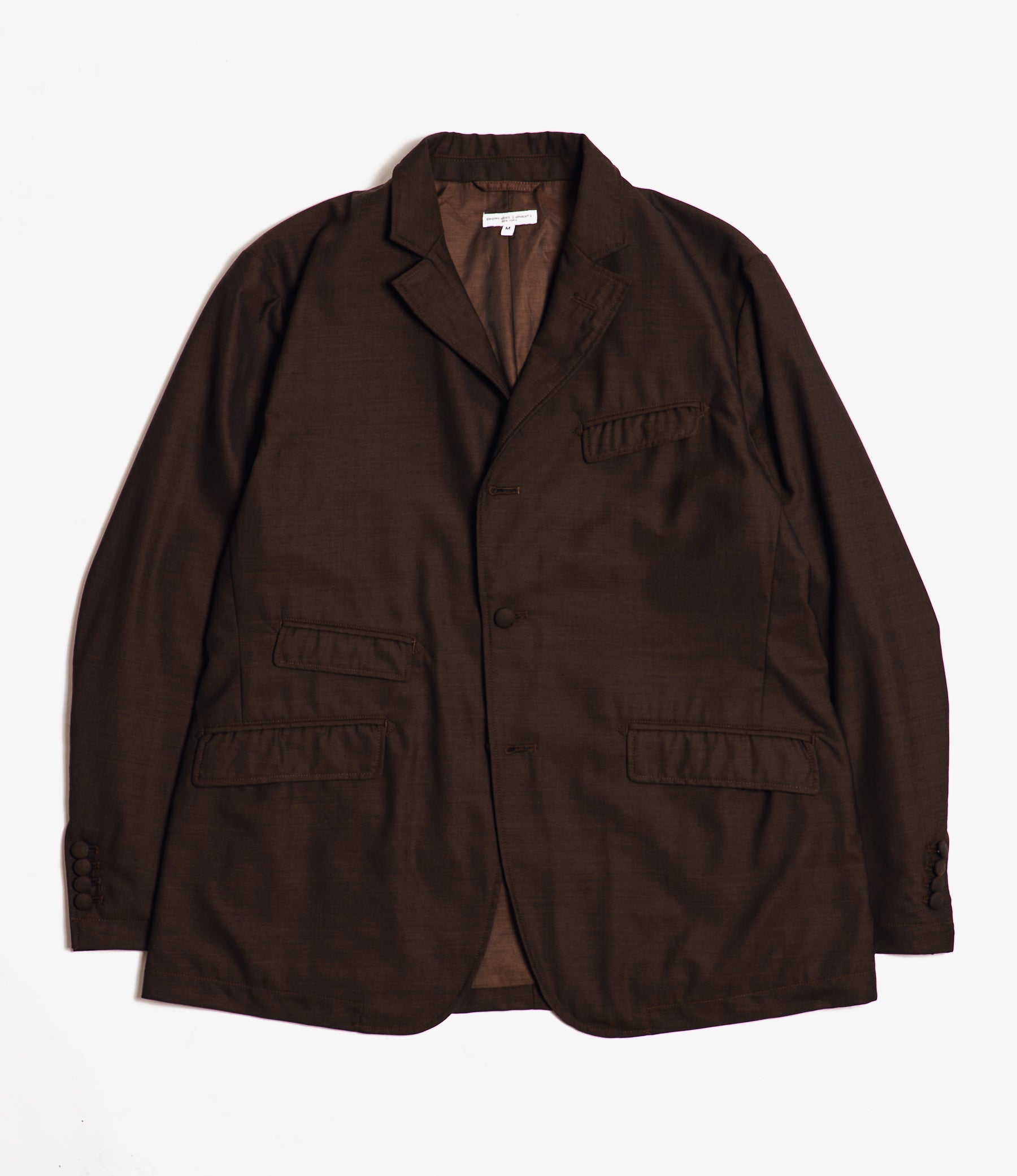Andover Jacket for NNY + Blue in Green - Dk. Brown Tropical Wool