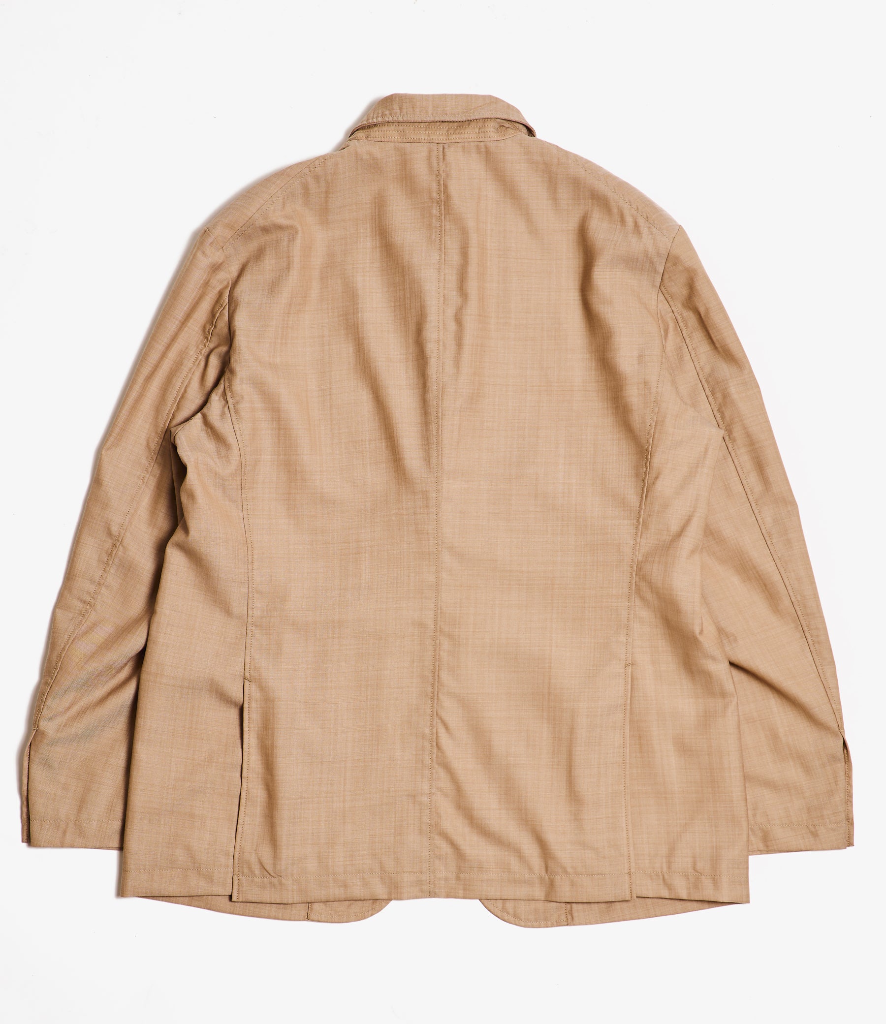Andover Jacket for NNY + Blue in Green - Khaki Tropical Wool