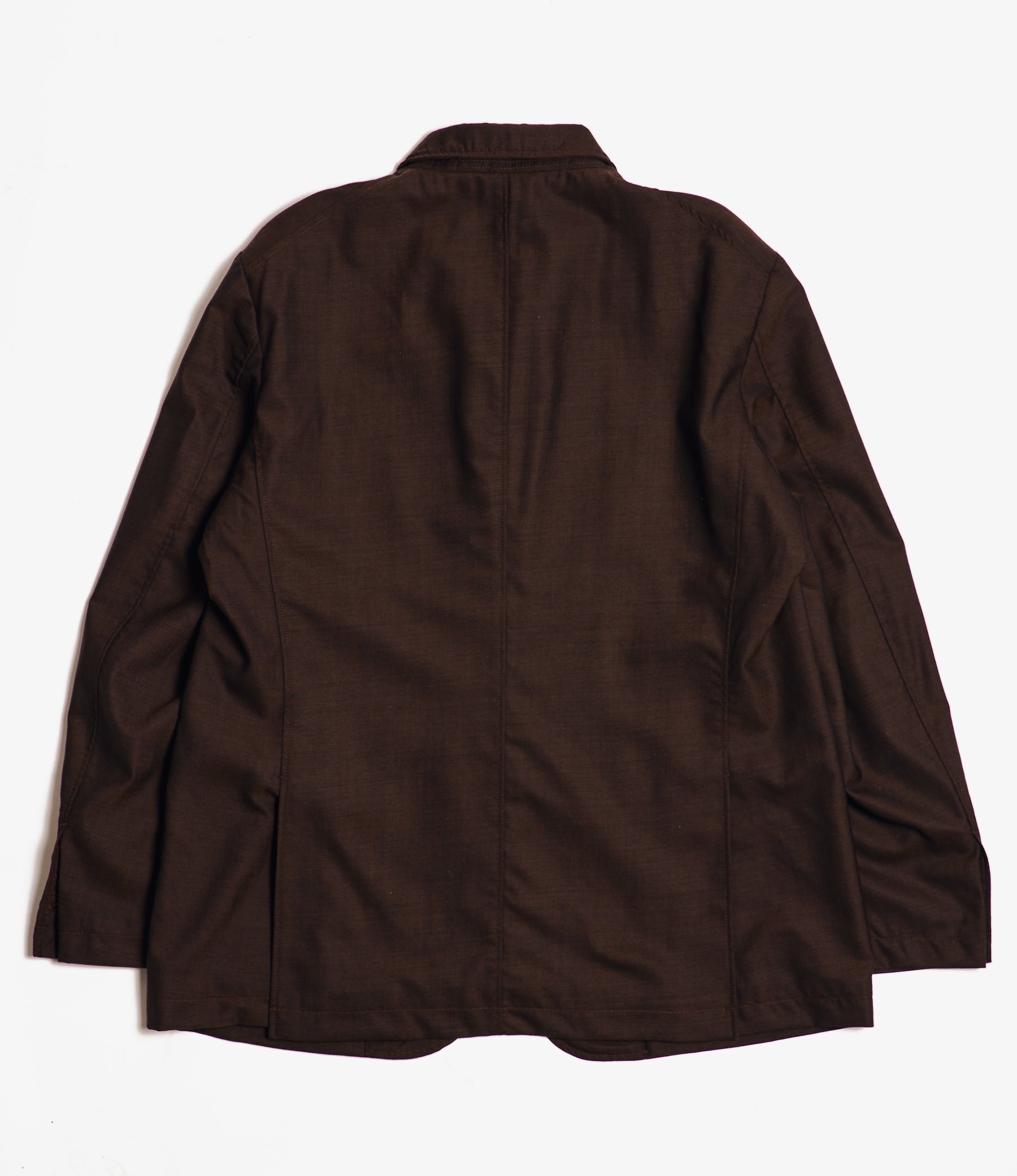 Andover Jacket for NNY + Blue in Green - Dk. Brown Tropical Wool