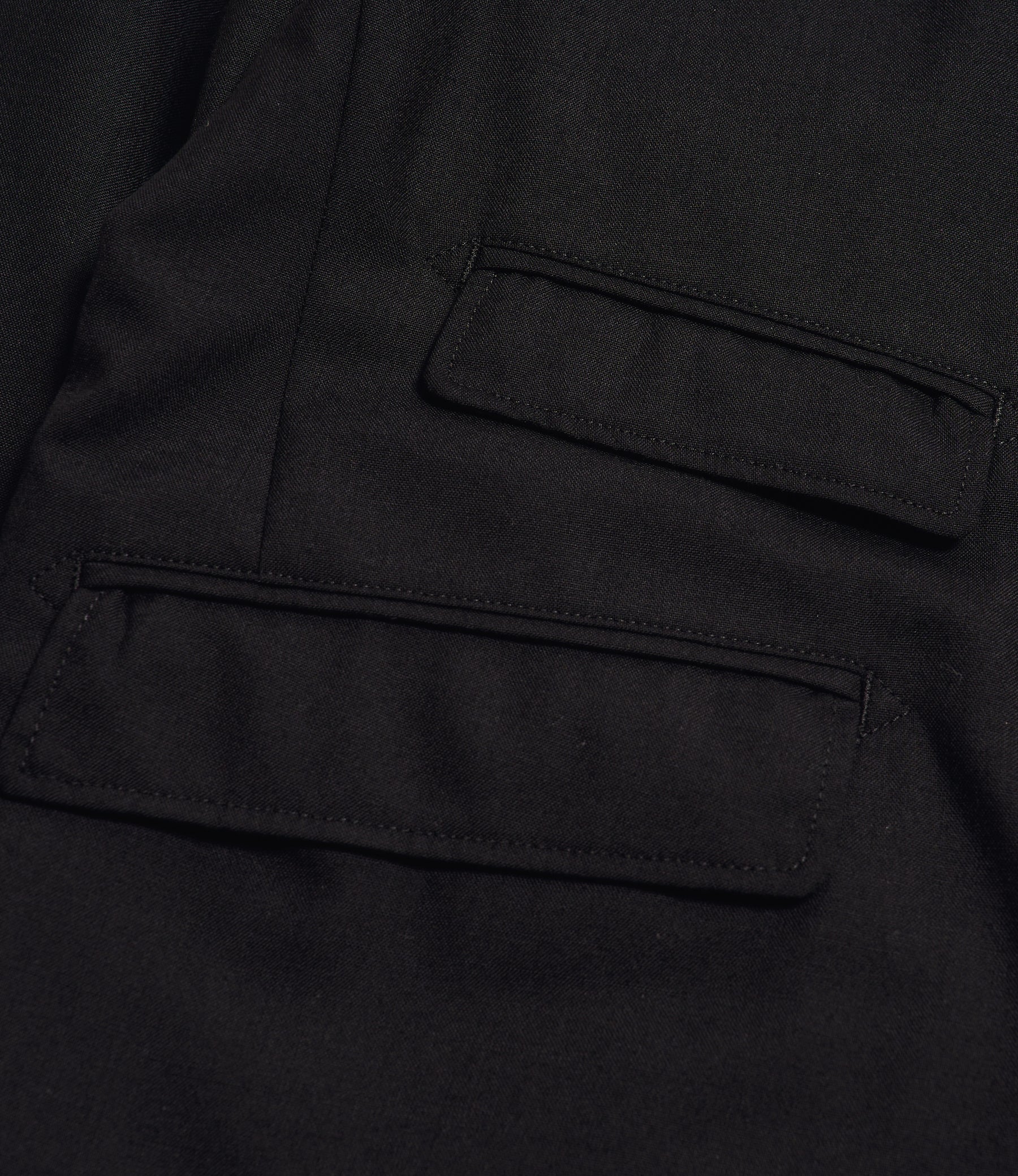 Andover Jacket for NNY + Blue in Green - Black Tropical Wool