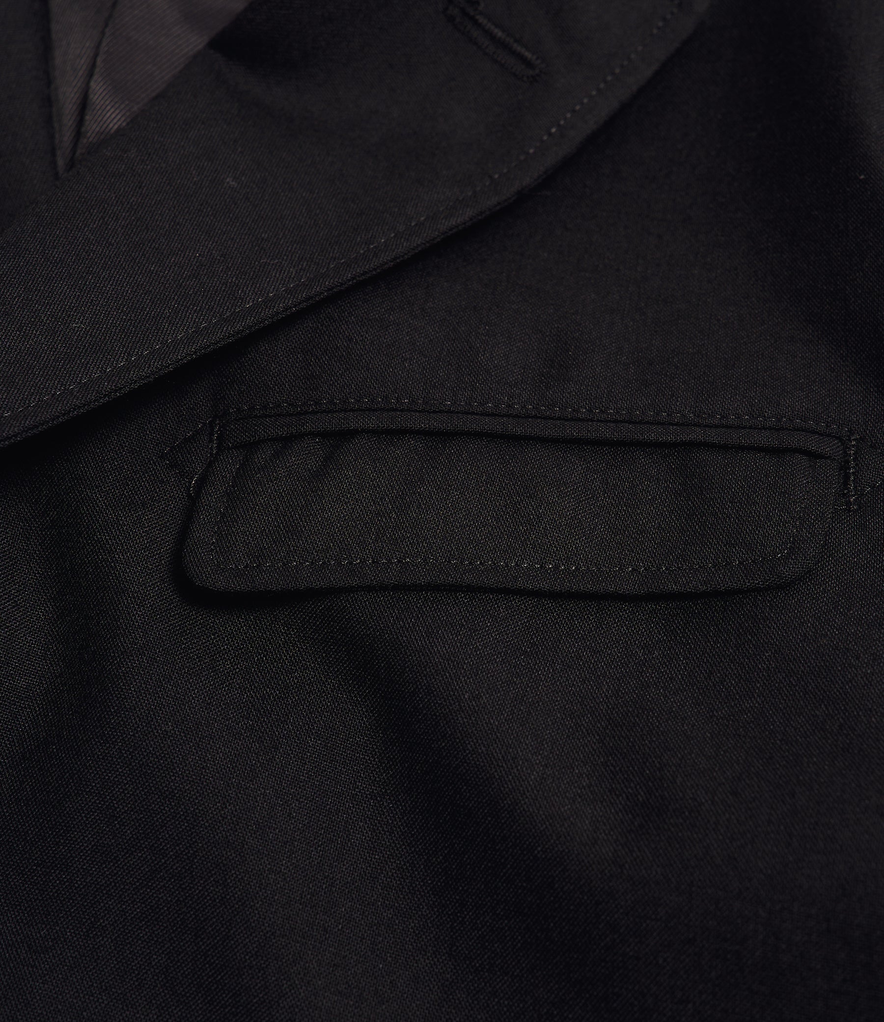 Andover Jacket for NNY + Blue in Green - Black Tropical Wool