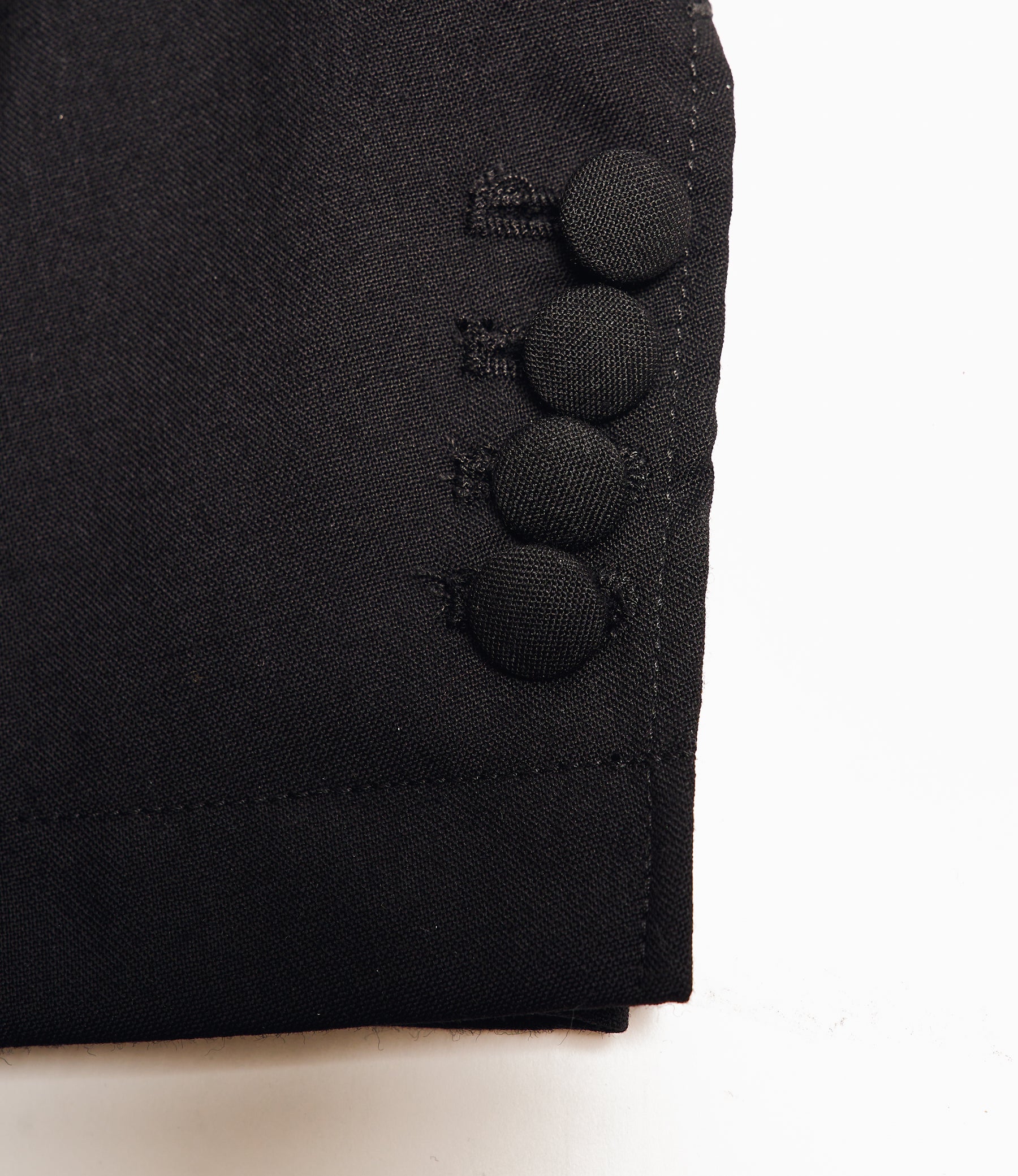 Andover Jacket for NNY + Blue in Green - Black Tropical Wool