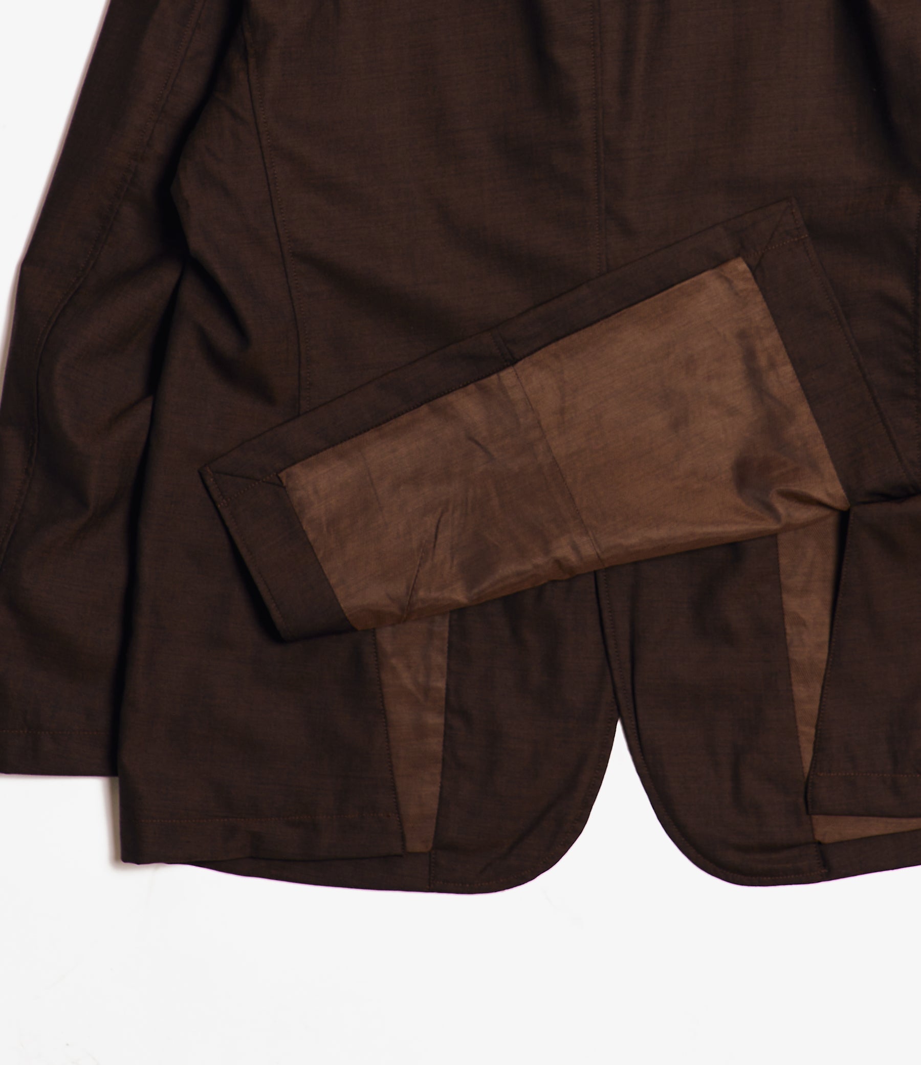 Andover Jacket for NNY + Blue in Green - Dk. Brown Tropical Wool