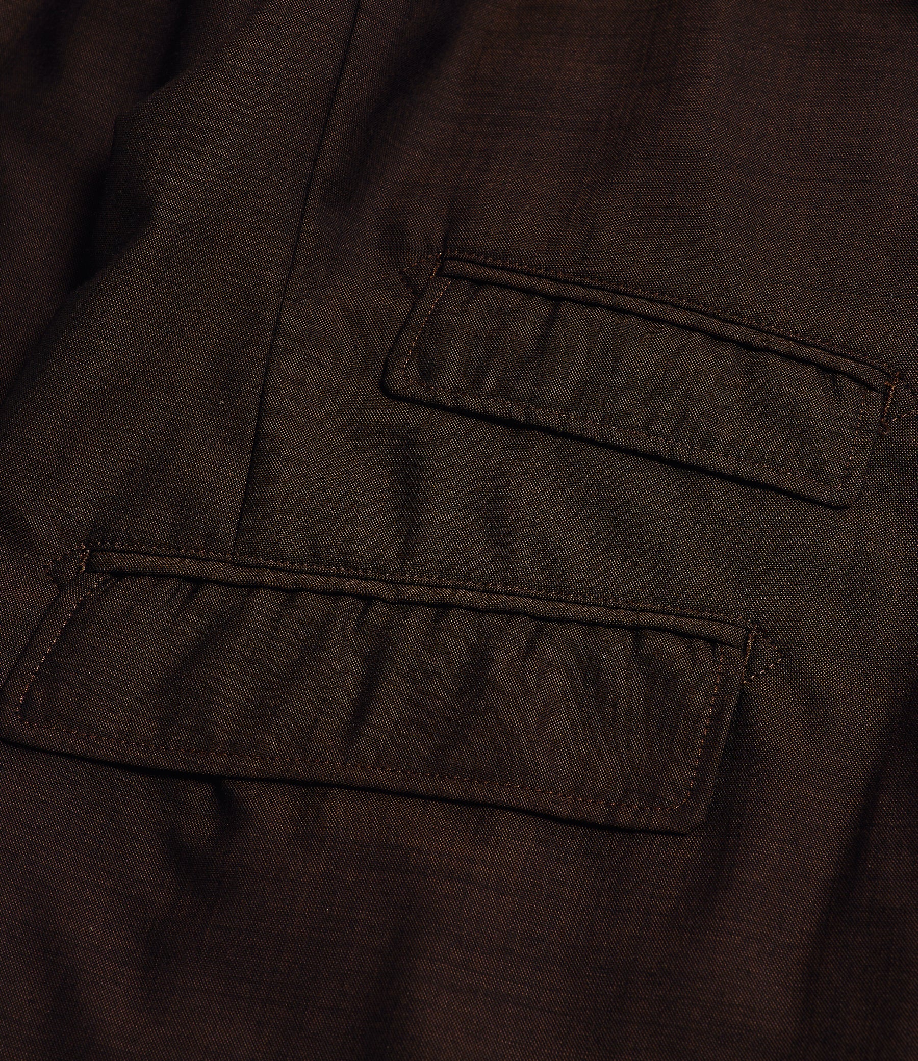 Andover Jacket for NNY + Blue in Green - Dk. Brown Tropical Wool