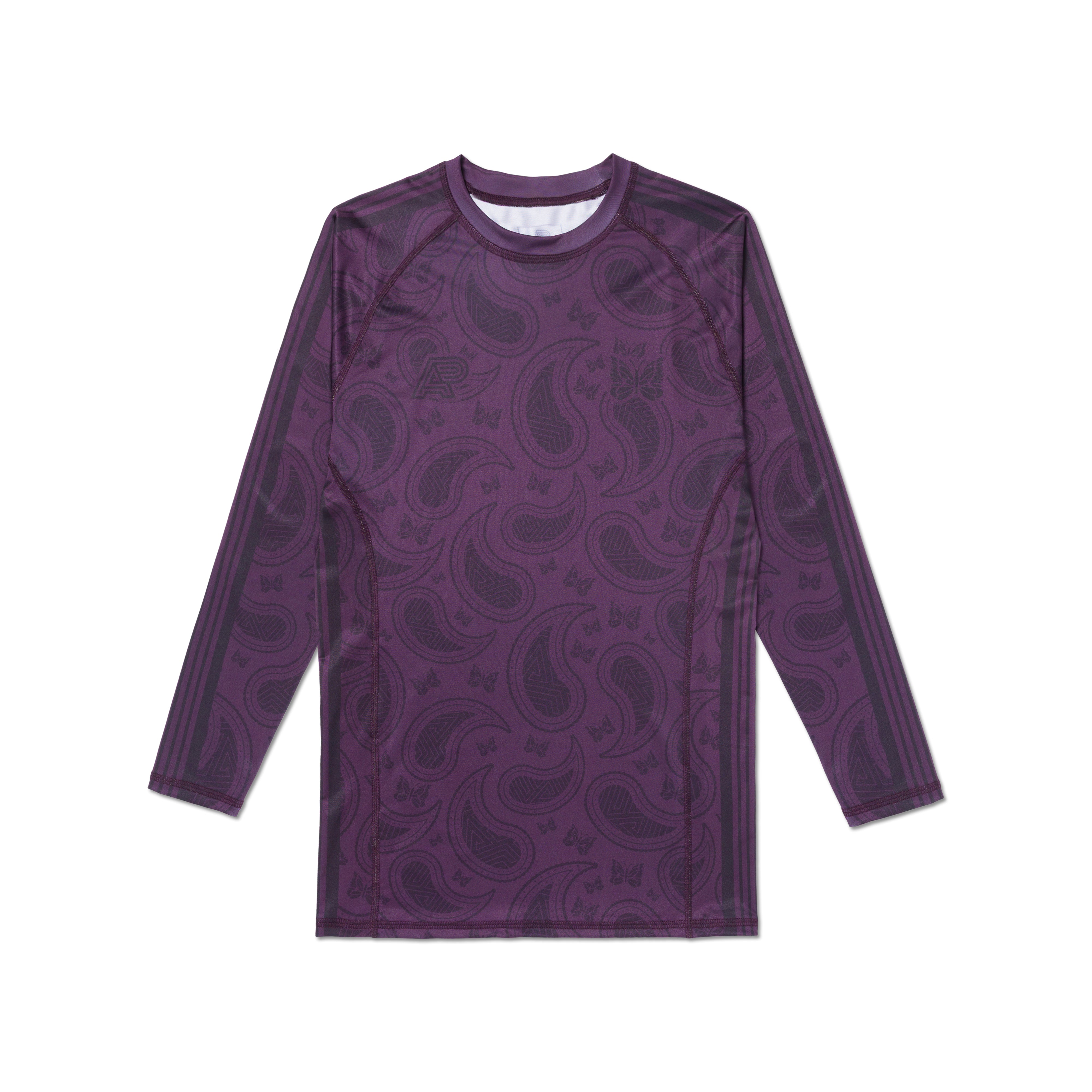 Needles x AP - L/S Rashguard - Plum/Paisley