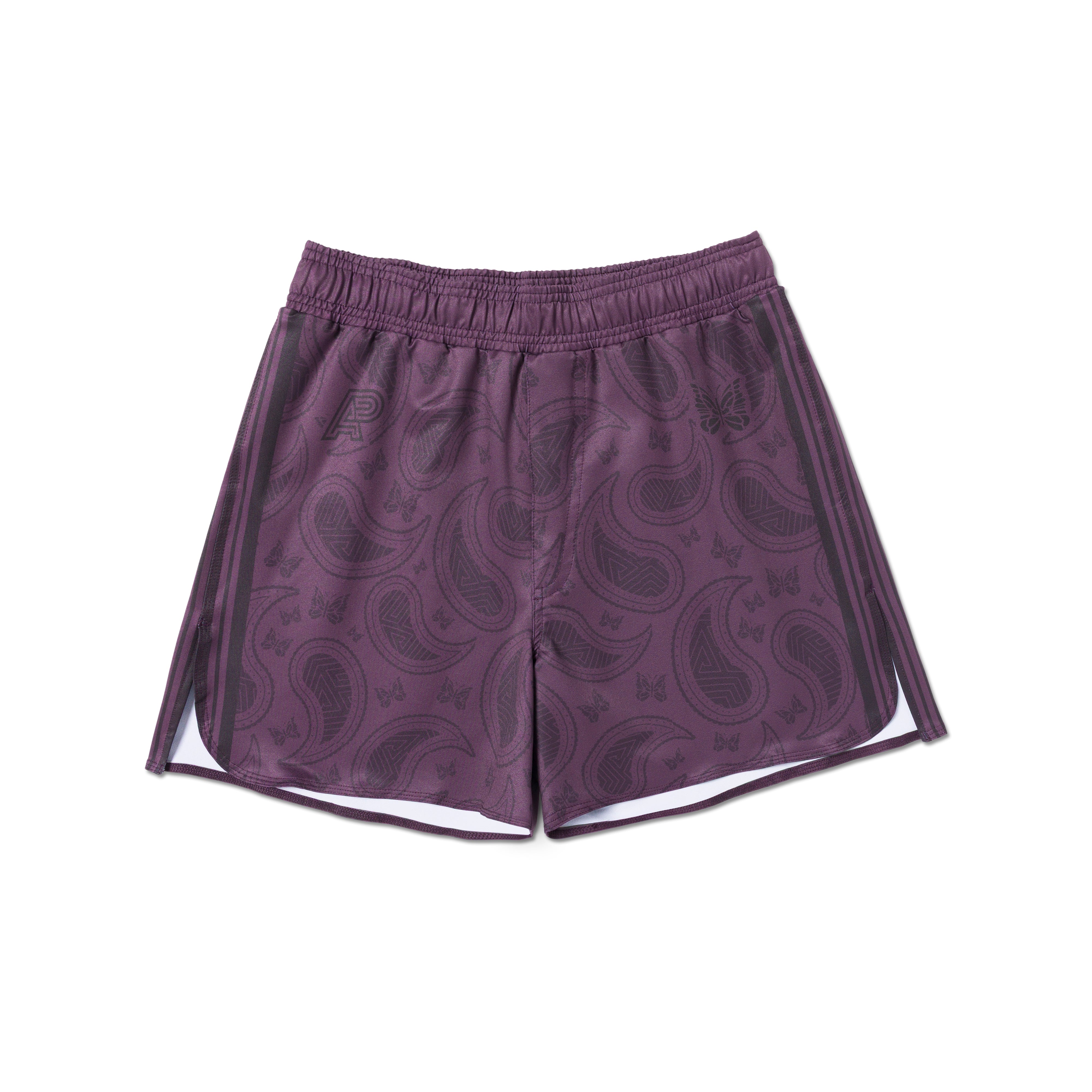 Needles x AP - No Gi Shorts - Black/Paisley