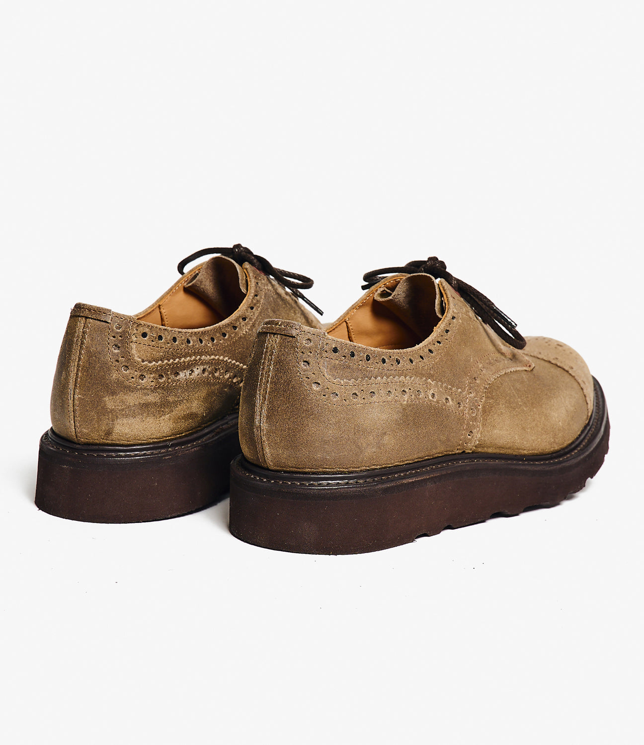 Engineered Garments x Tricker's Asymmetric Gibson - Champagne Morflex