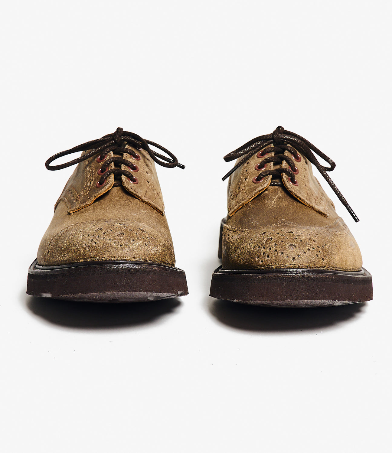 Engineered Garments x Tricker's Asymmetric Gibson - Champagne Morflex