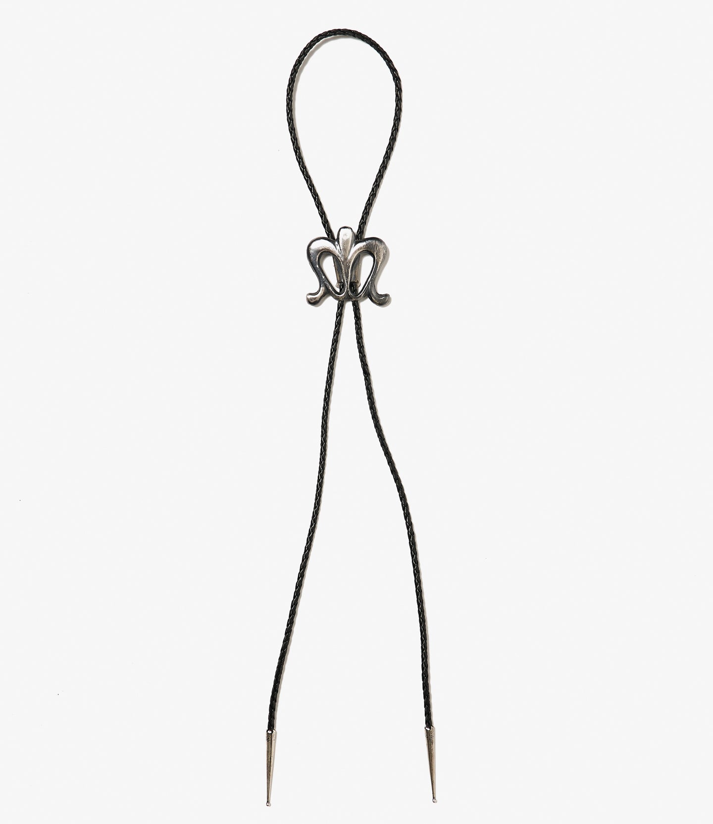 Bolo Tie - Silver - Heart