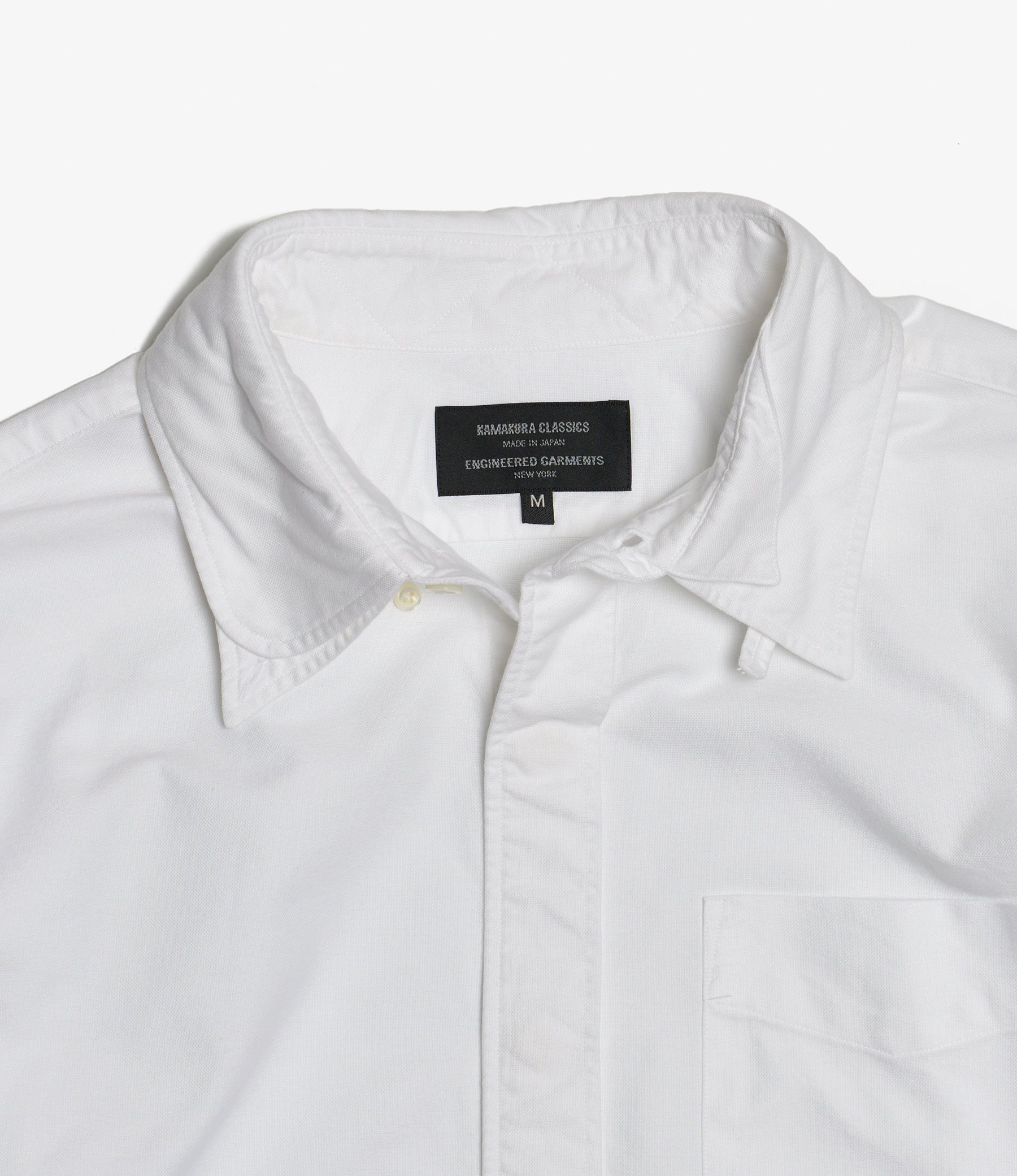 Engineered Garments x Kamakura Classics - Four Collar Shirt - White Oxford
