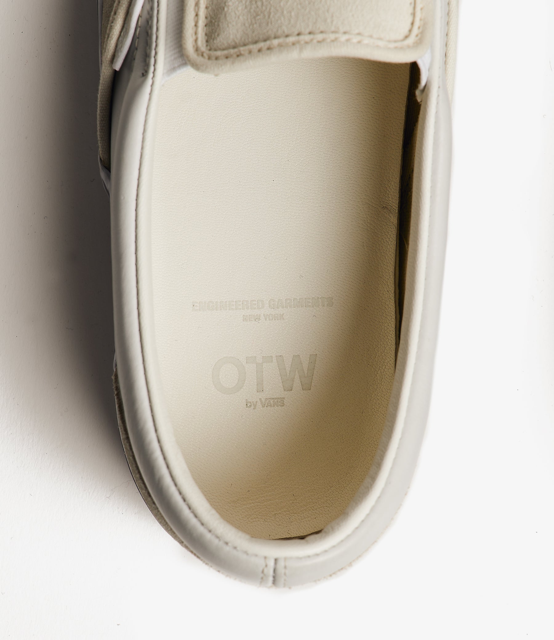 Engineered Garments x Vans - OTW Classic Slip-On 98 - White Leather