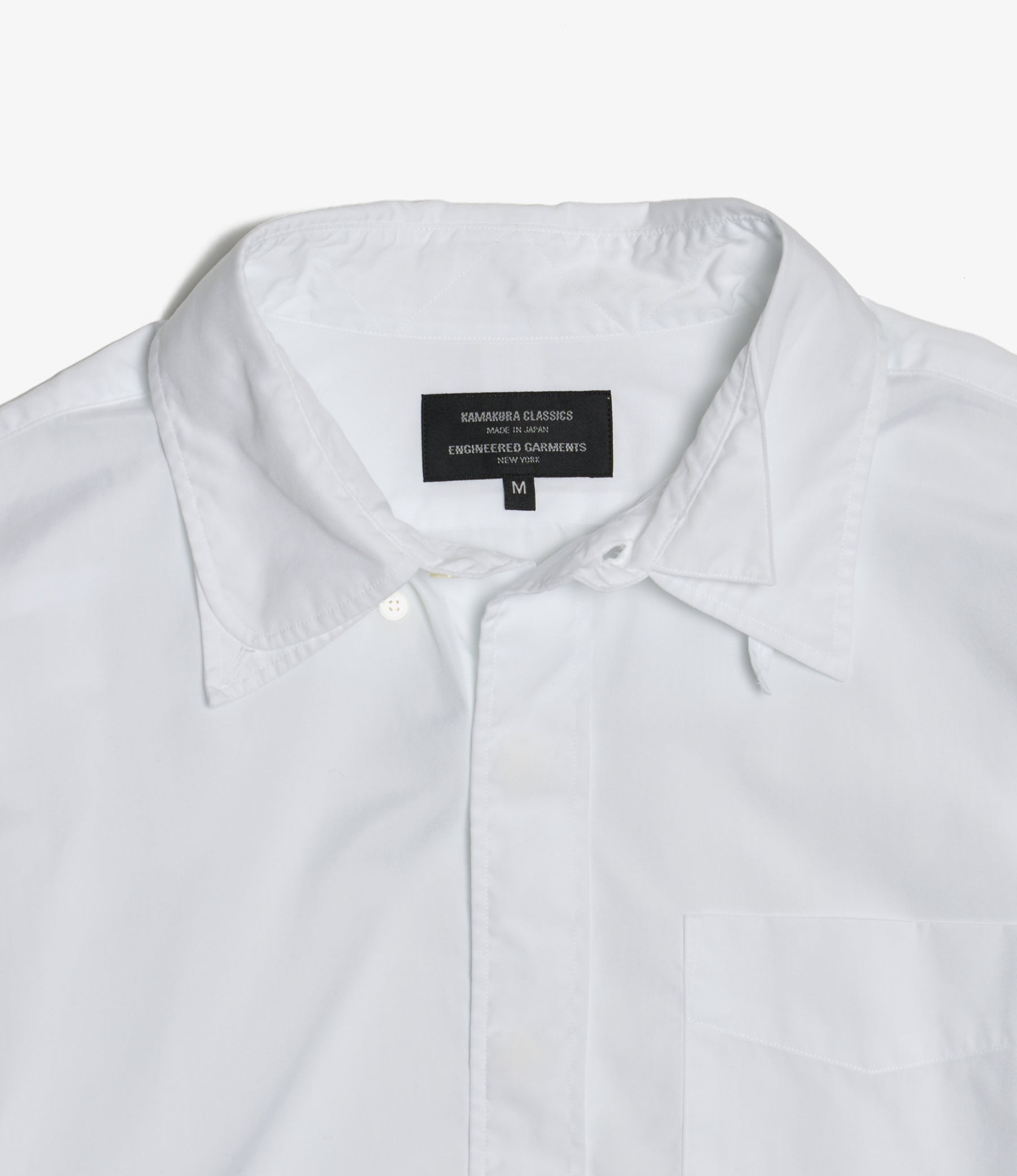 Engineered Garments x Kamakura Classics - Four Collar Shirt - White Broadcloth