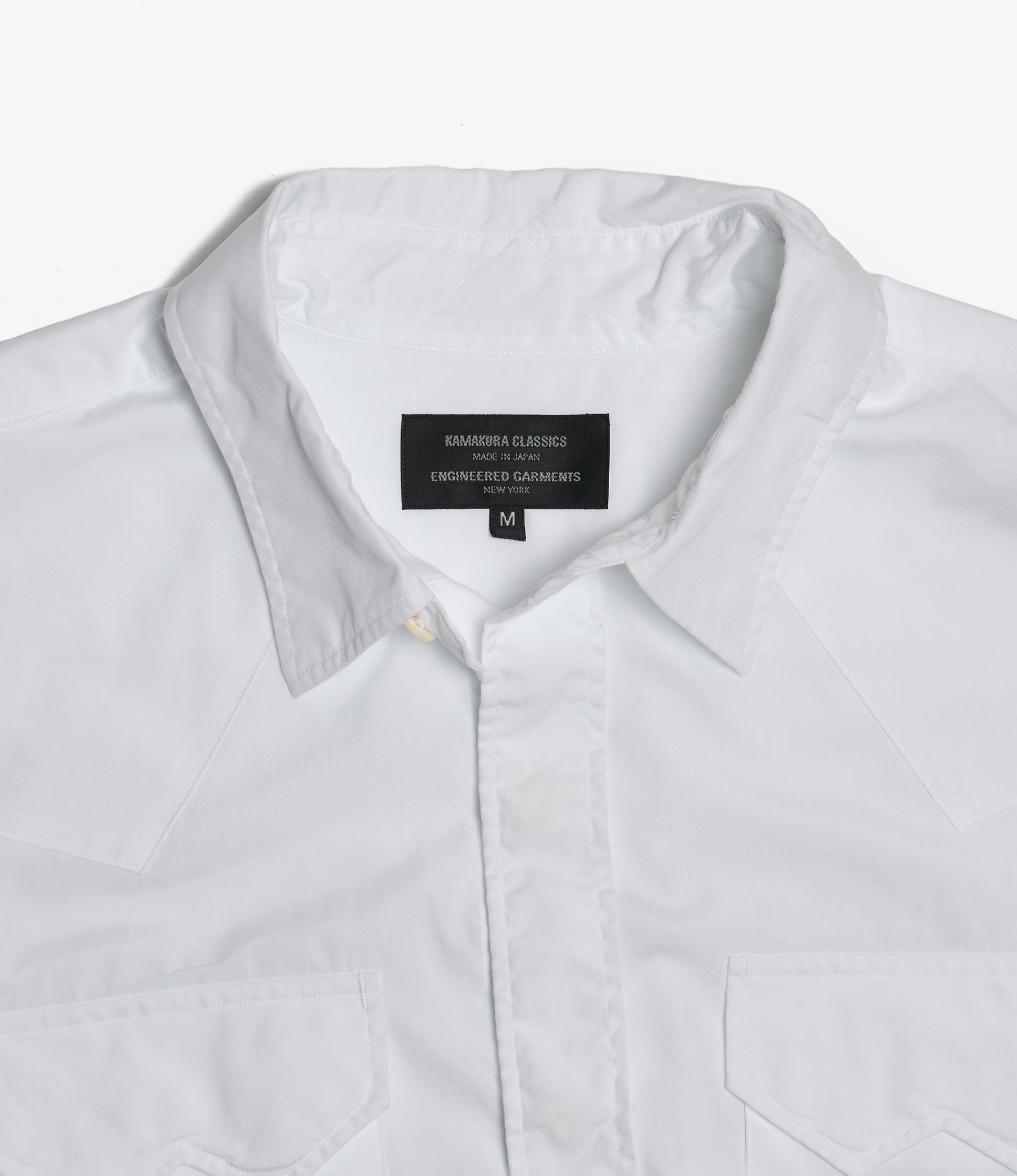 Engineered Garments x Kamakura Classics - Western Shirt - White Broadcloth