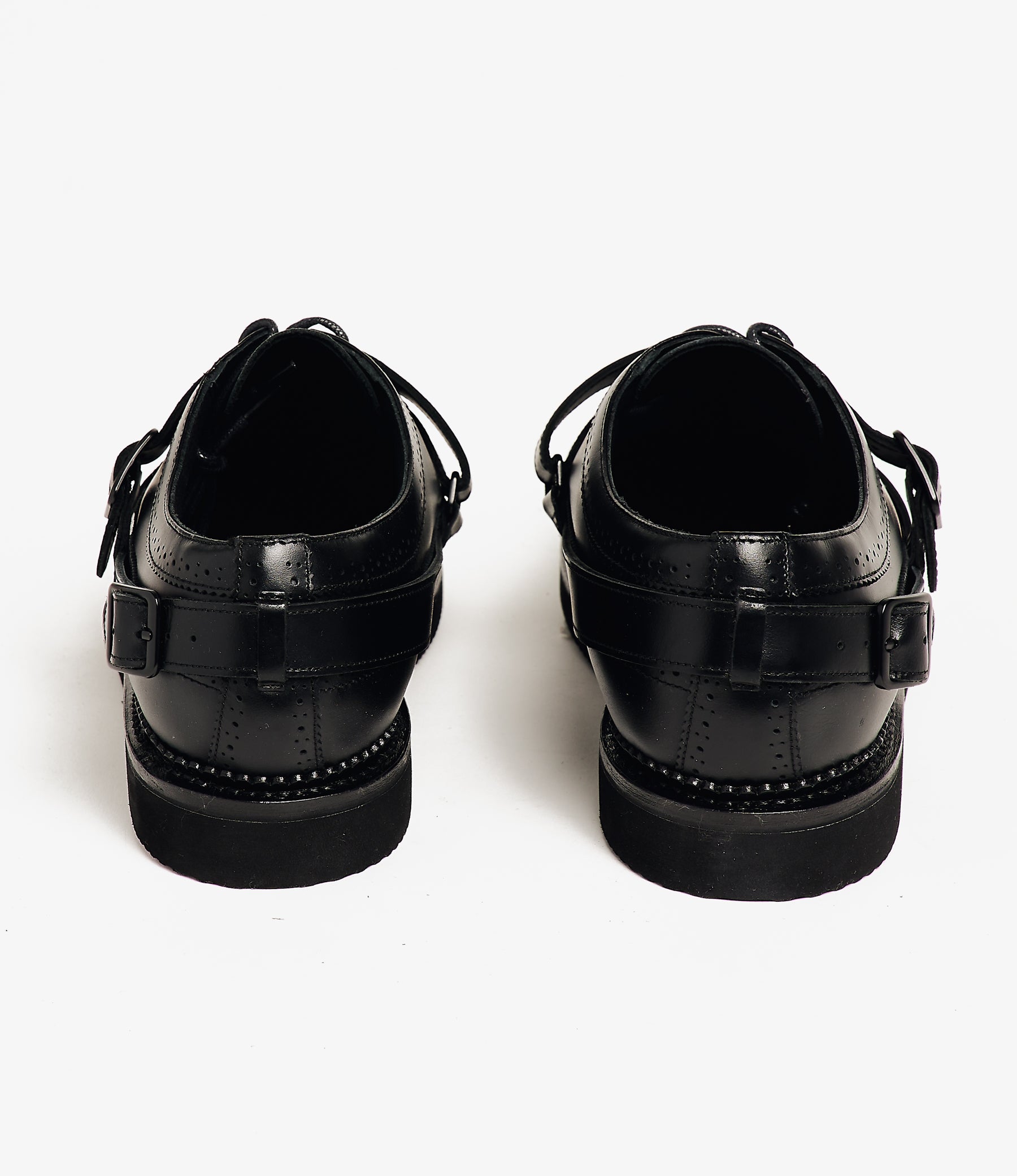 EG x Suicoke - Strap Wingtip Shoes - Black