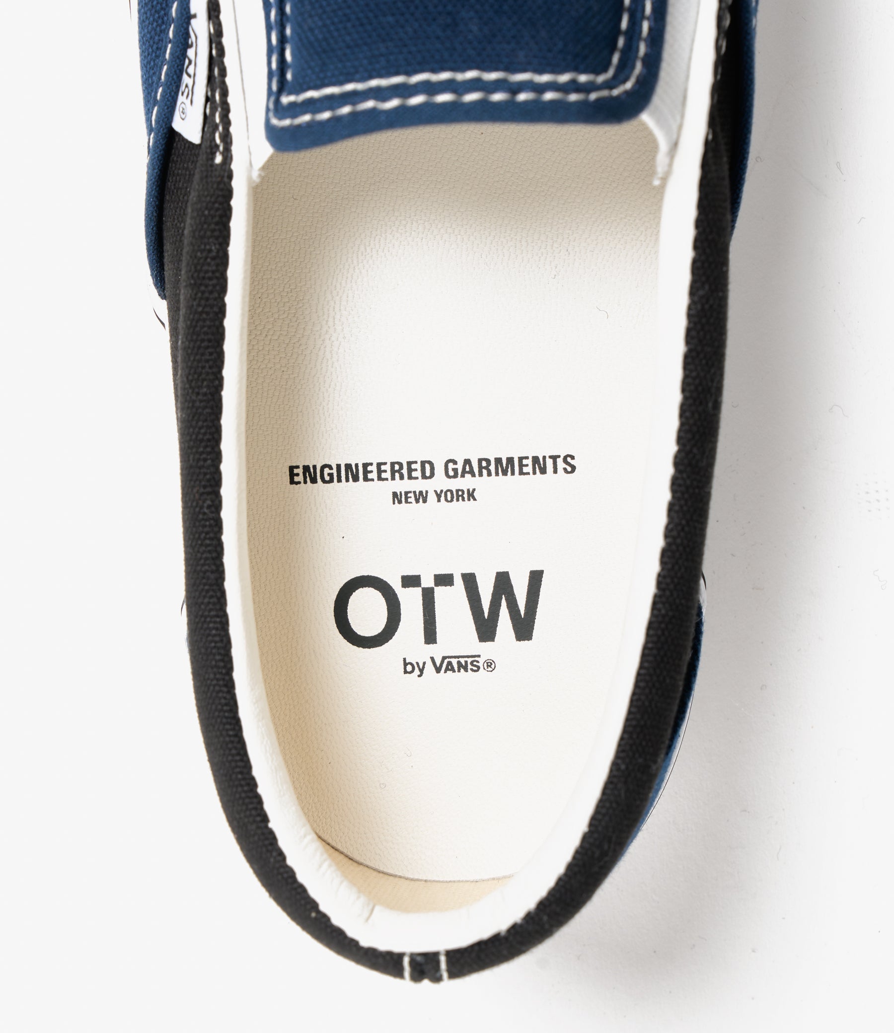 Engineered Garments x Vans - OTW Classic Slip-On 98 - Black/Navy Canvas