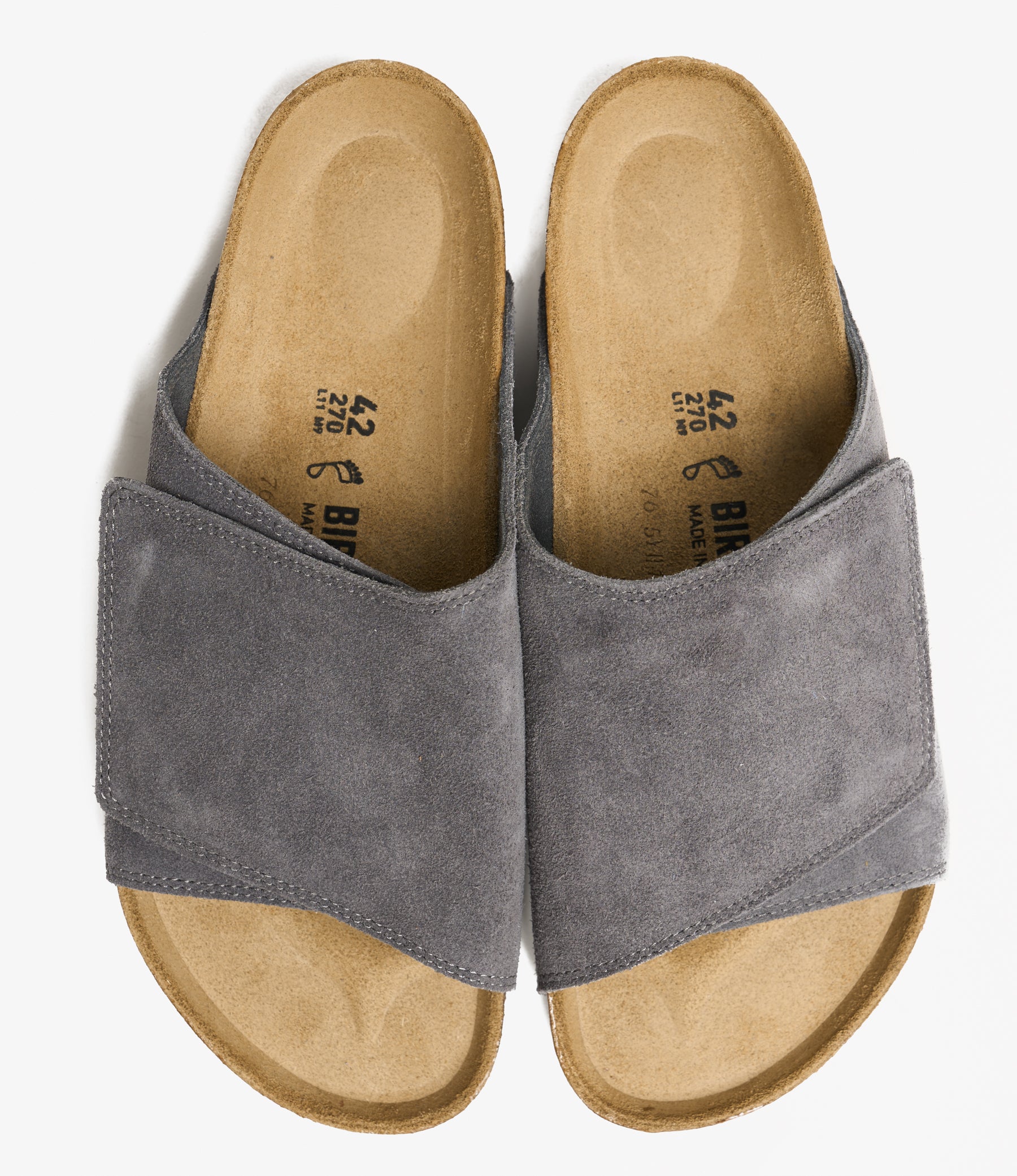 Solana - Charcoal Suede Leather