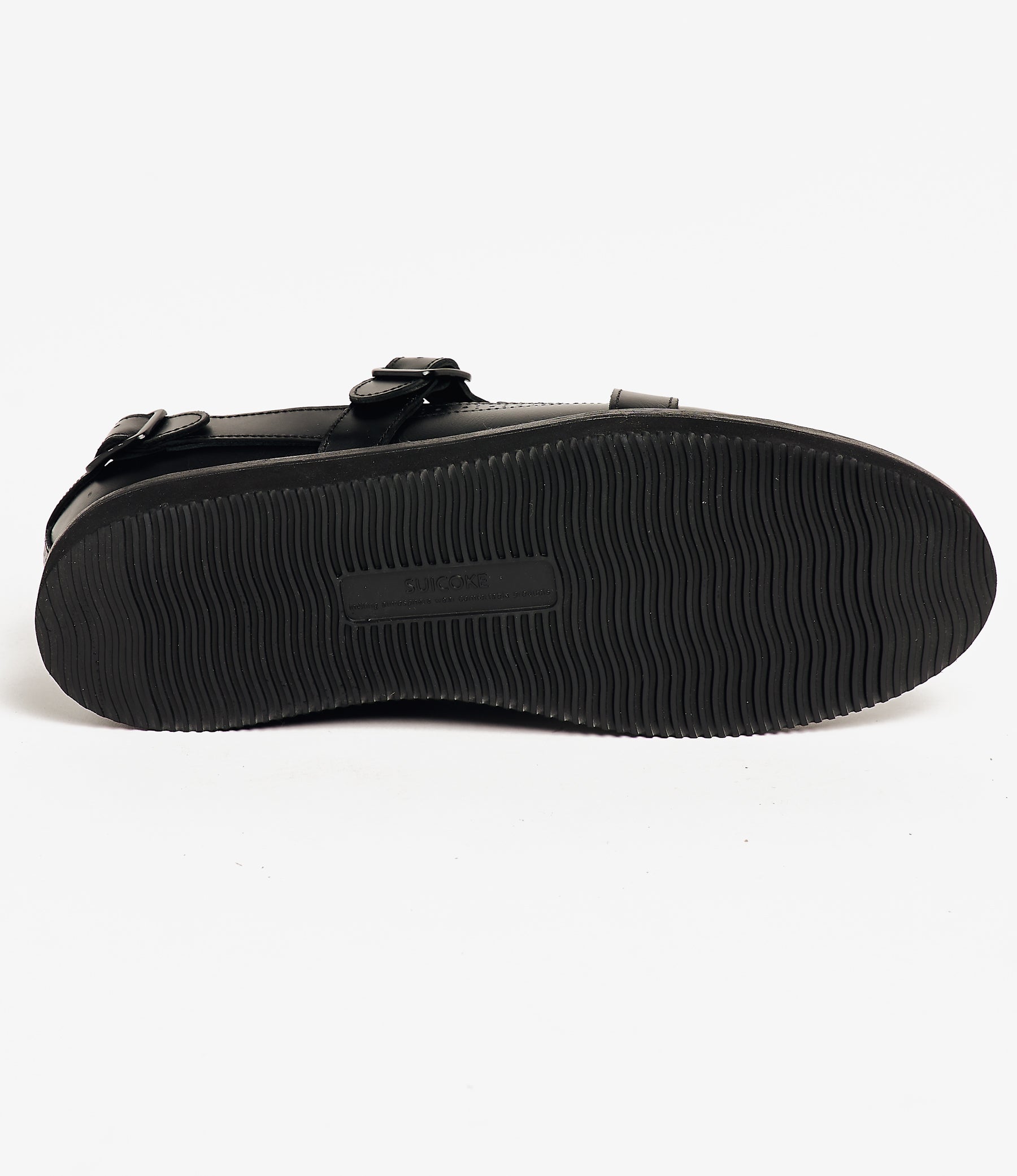 EG x Suicoke - Strap Wingtip Shoes - Black