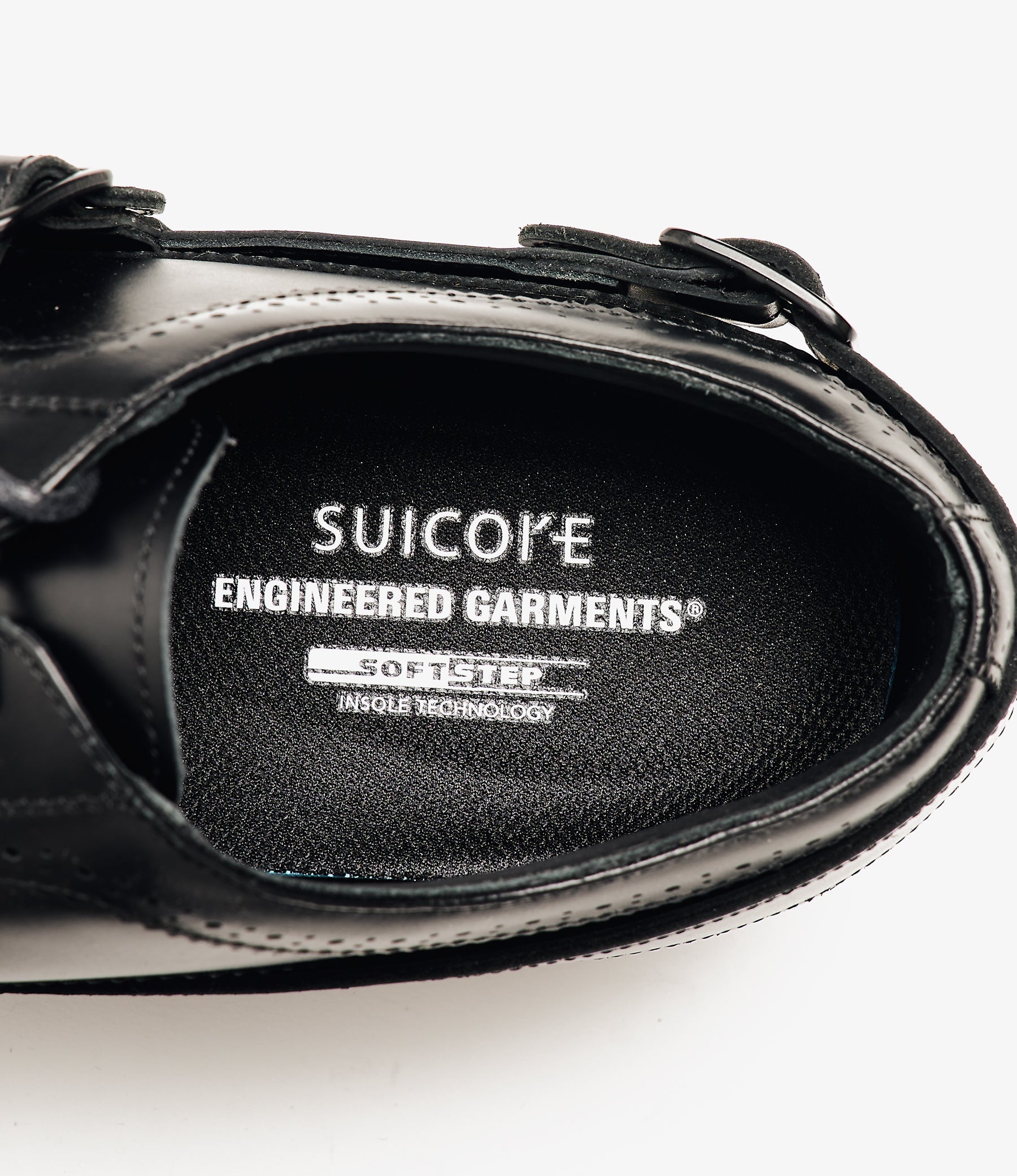 EG x Suicoke - Strap Wingtip Shoes - Black