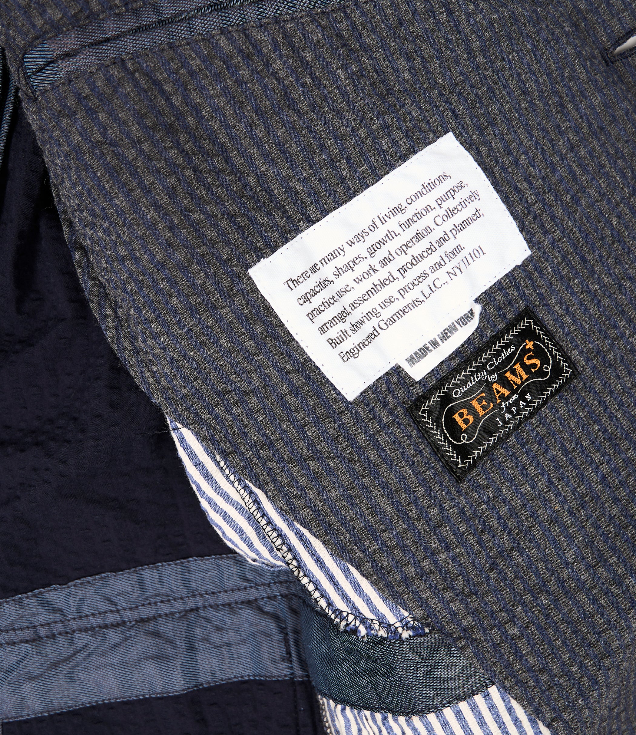 EGxBeams+ | Midfield Blazer | American Patchwork - Dk. Navy