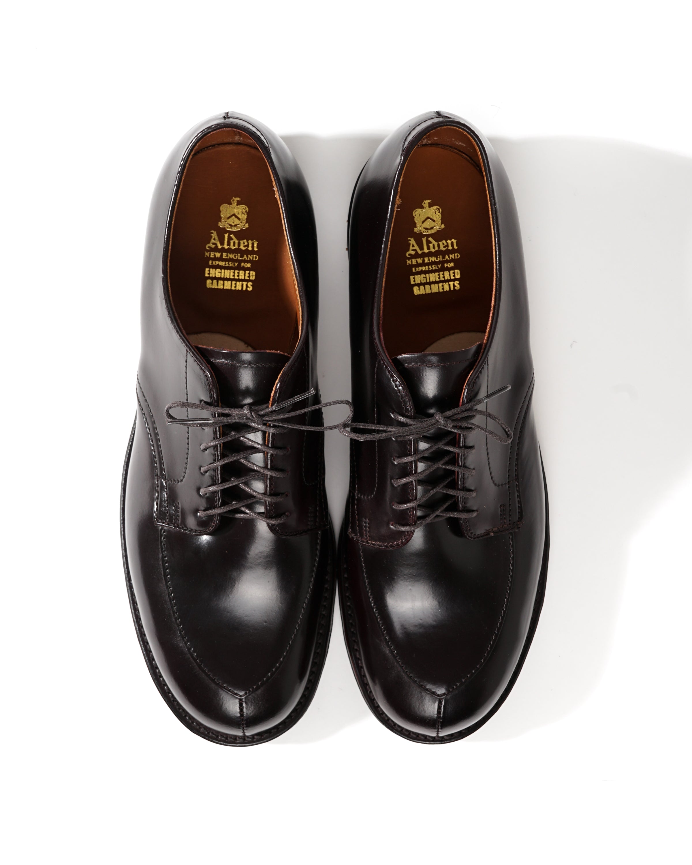 Engineered Garments x Alden - Algonquin V-Tip Blucher - #8 Shell Cordovan w/Commando Sole