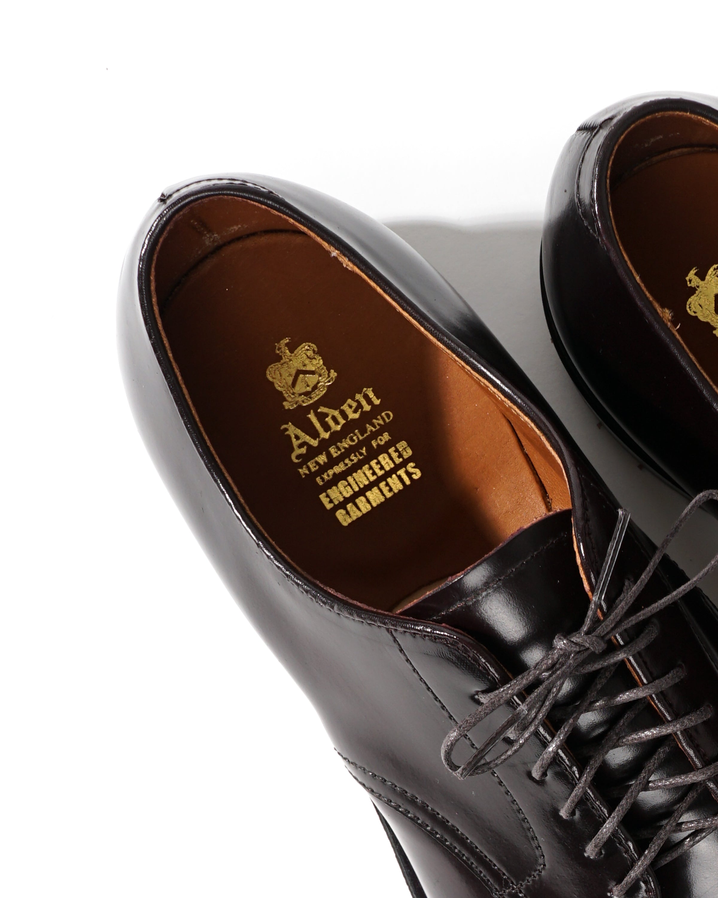 Engineered Garments x Alden - Algonquin V-Tip Blucher - #8 Shell Cordovan w/Commando Sole