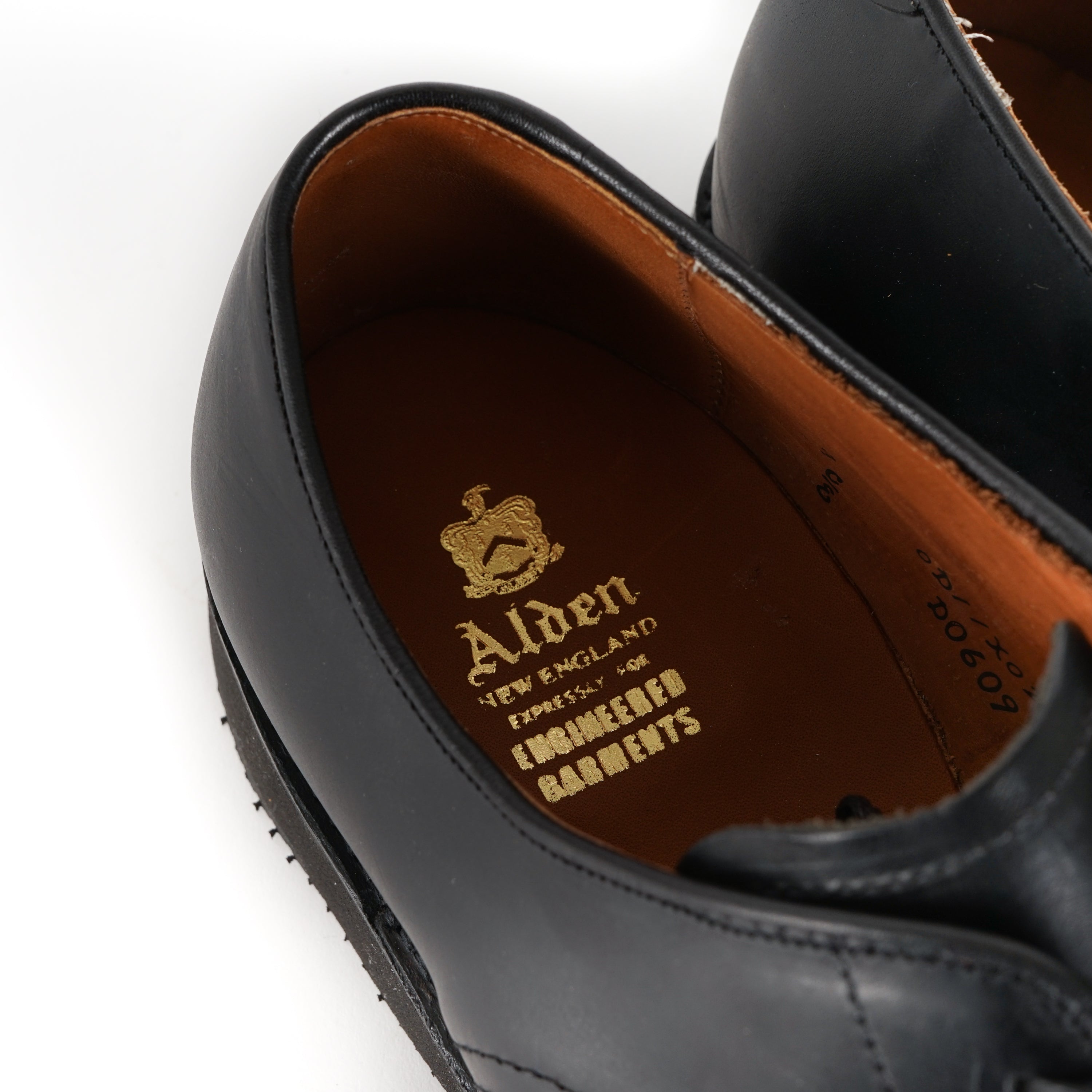 Engineered Garments x Alden - Algonquin Blucher - Black Horween Chromexcel