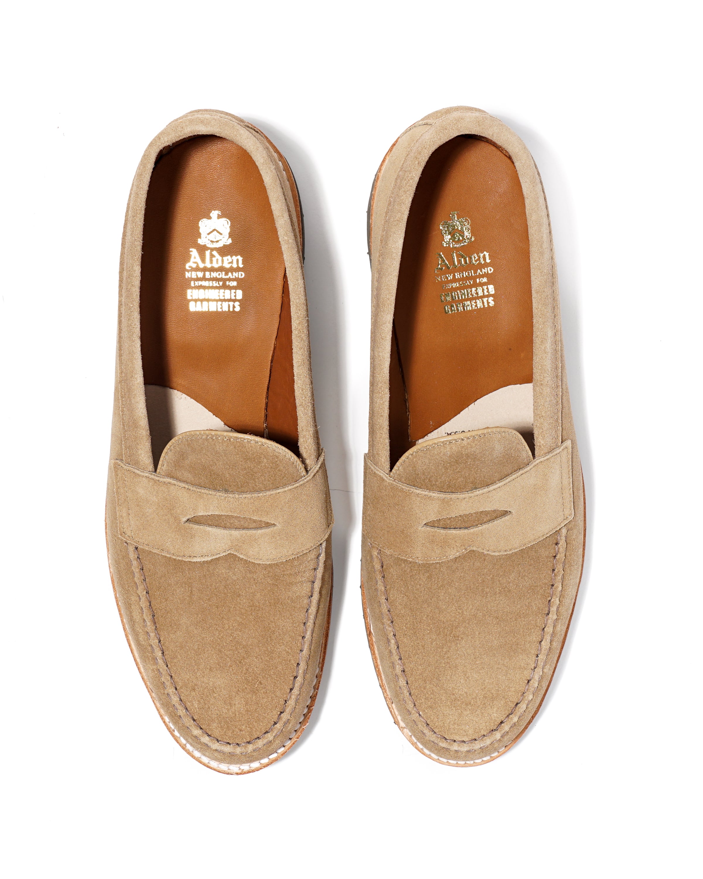Engineered Garments x Alden - Loafer - Beige Suede