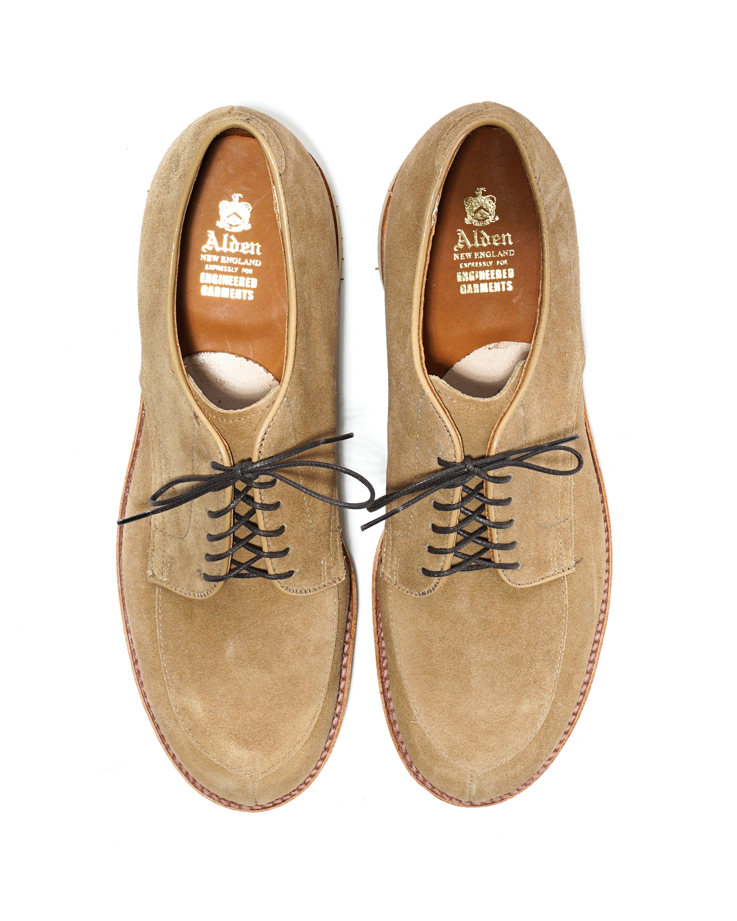 Engineered Garments x Alden - Algonquin Blucher - Tan Suede
