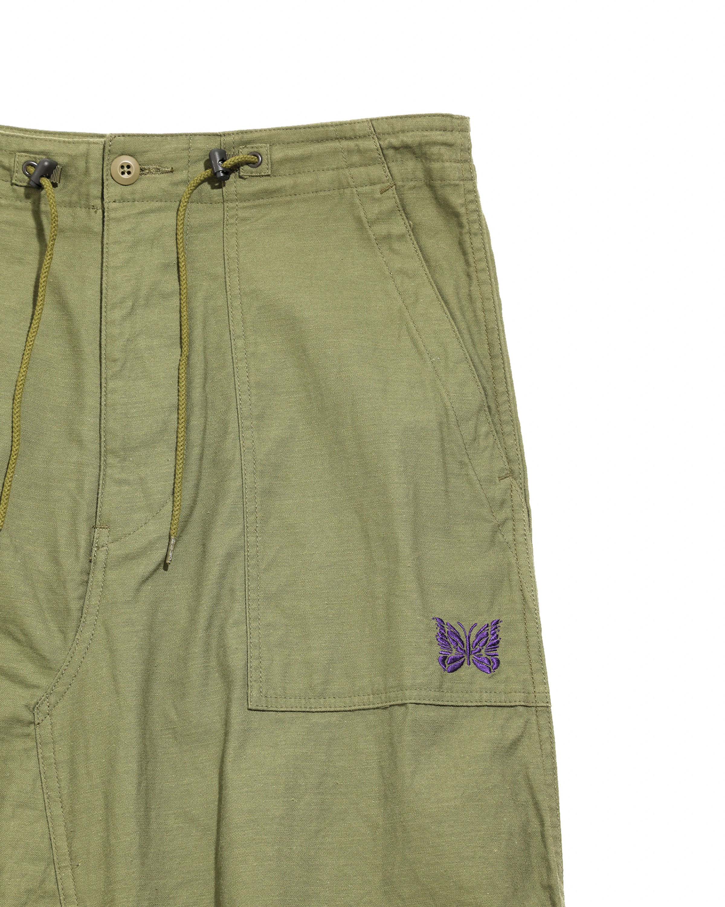 Women's String Fatigue Skirt - Olive - Reversed Sateen