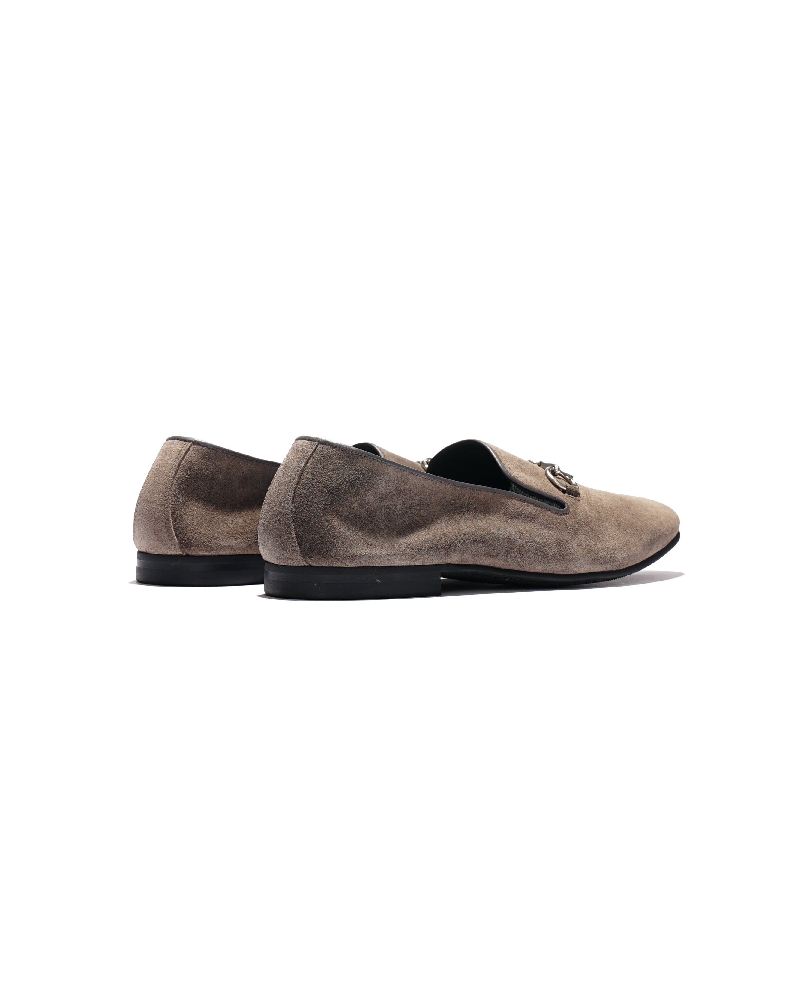 Tassel Bit Unlined Slip-on - Roughout - Taupe