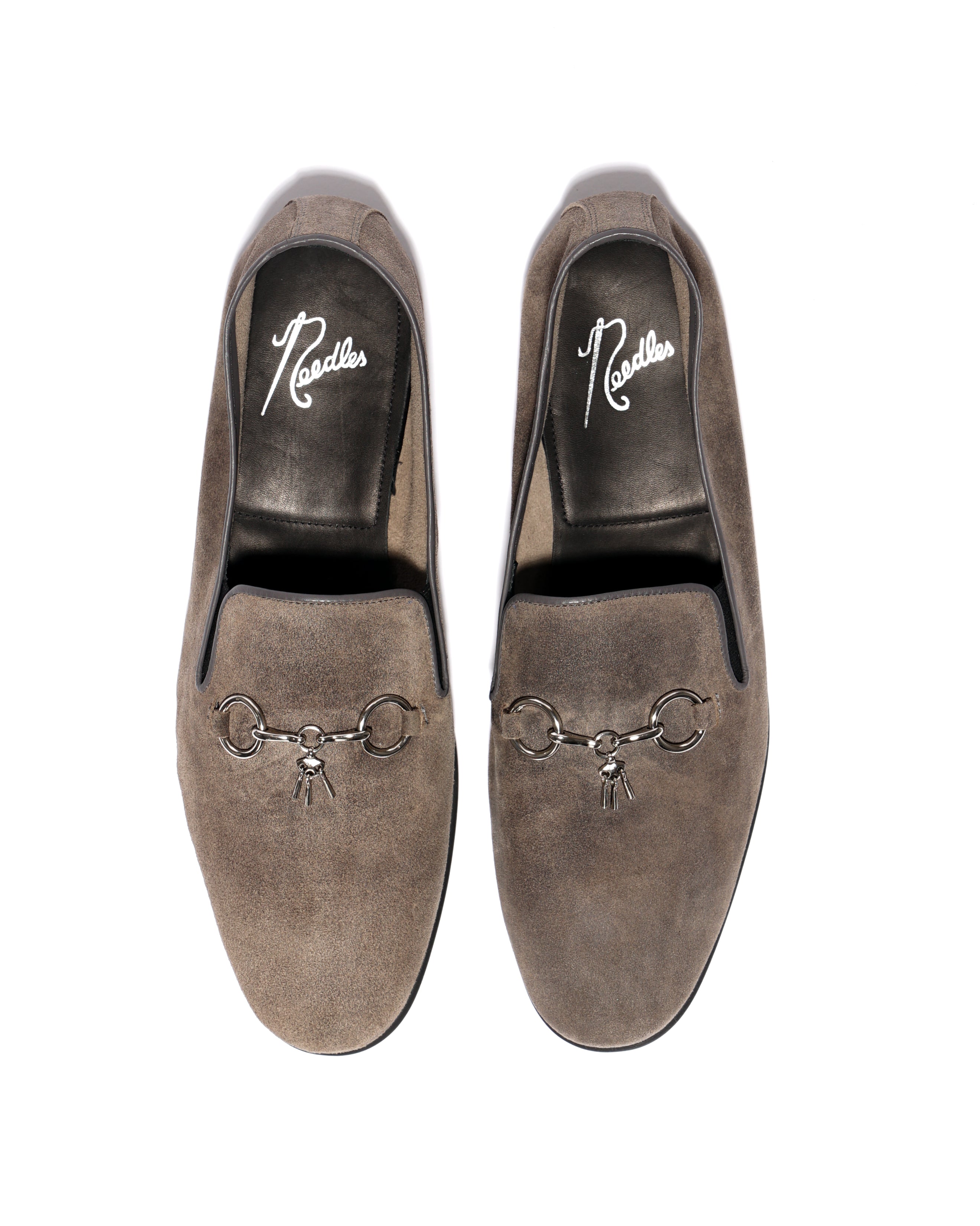 Tassel Bit Unlined Slip-on - Roughout - Taupe