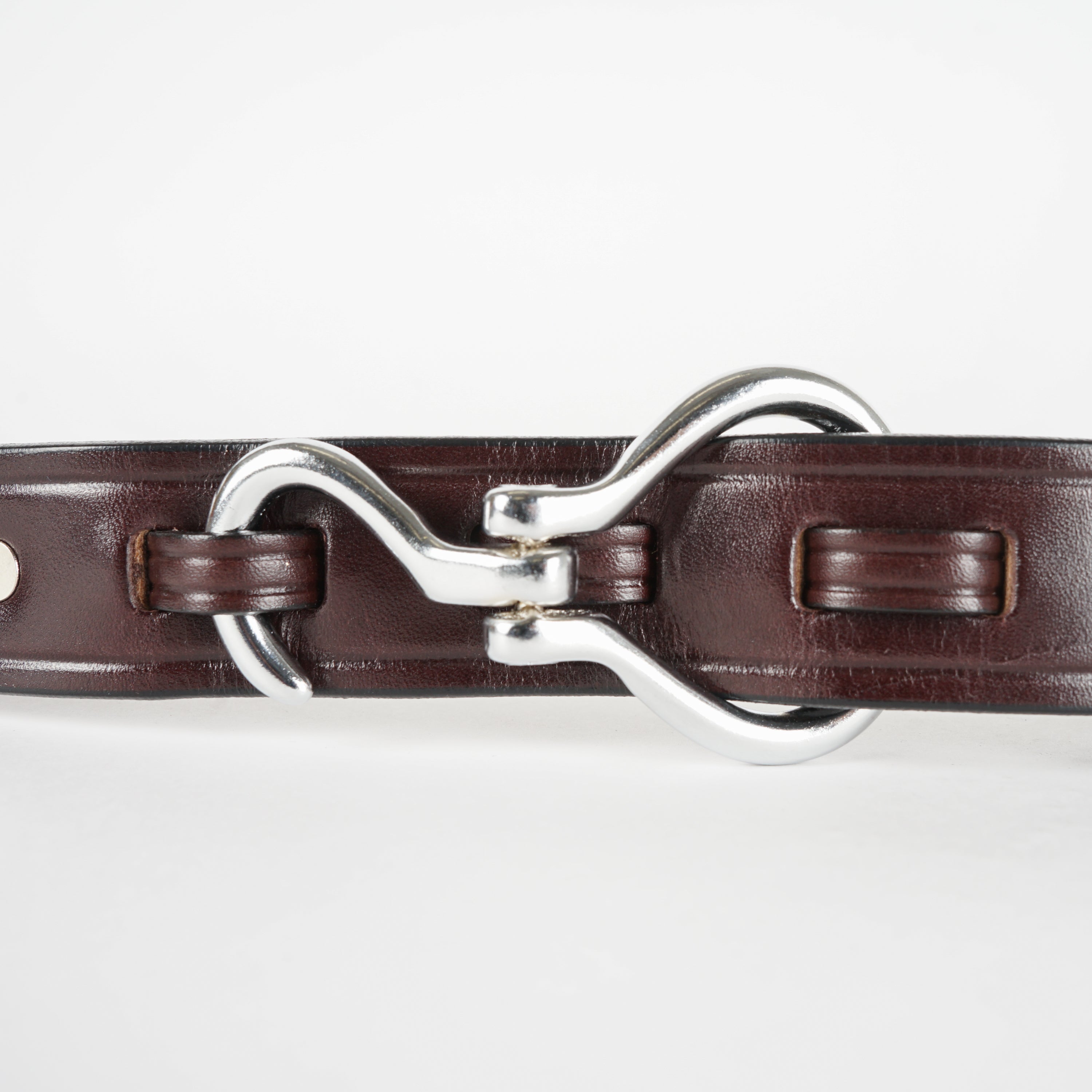 1 1/4" Nickel Hoof Pick Belt - Havana