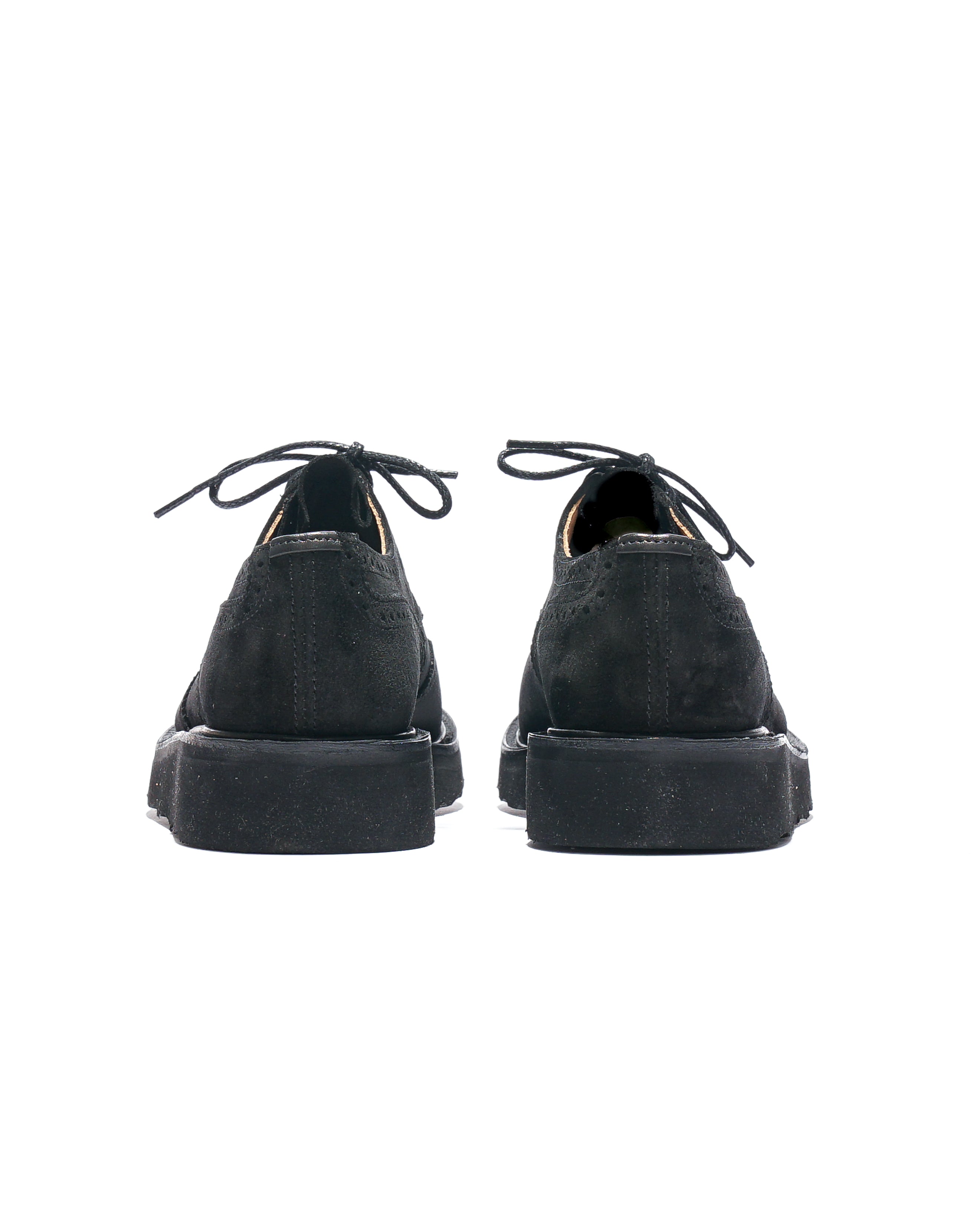 EG x Tricker's - Women's Asymmetric Gibson - Black - Suede - Morflex Sole