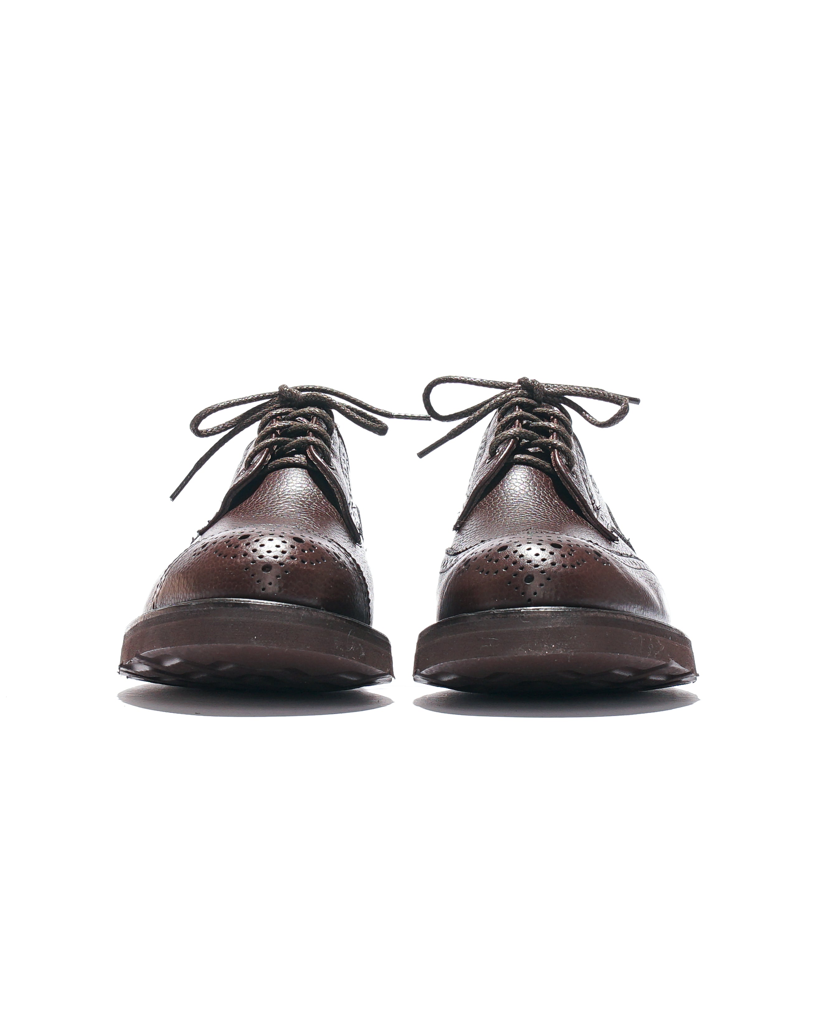 Engineered Garments x Tricker's  Asymmetric Gibson - Brown Scotch Grain Morflex